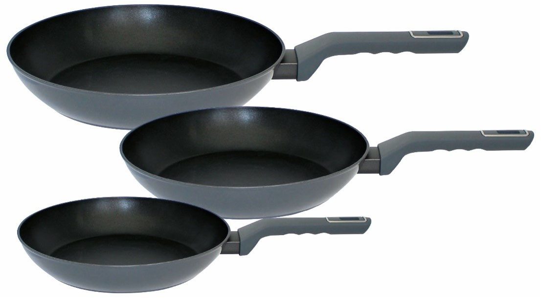 Elo Сковороды-Set Ecolife 3 teilig, Aluminium (Set, 3-tlg., je 1 Pfanne Ø 20/24/28 cm), Induktion