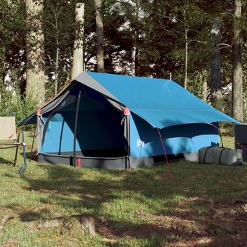 vidaXL Vorzelt Campingzelt 2 Personen Blau 193x122x96 cm 185T Taft