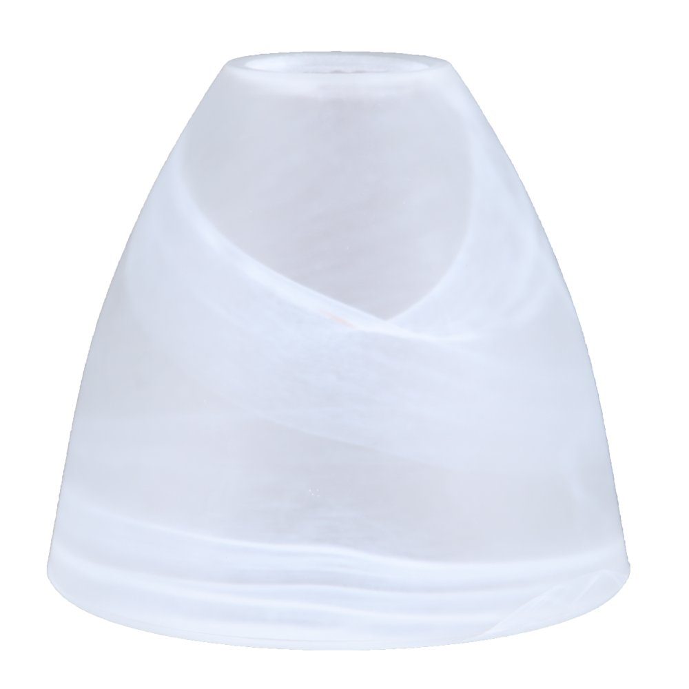 Home4Living Lampenschirm Lampenglas alabaster Weiß Ø 135mm Leuchtenglas E27, Alabasterglas