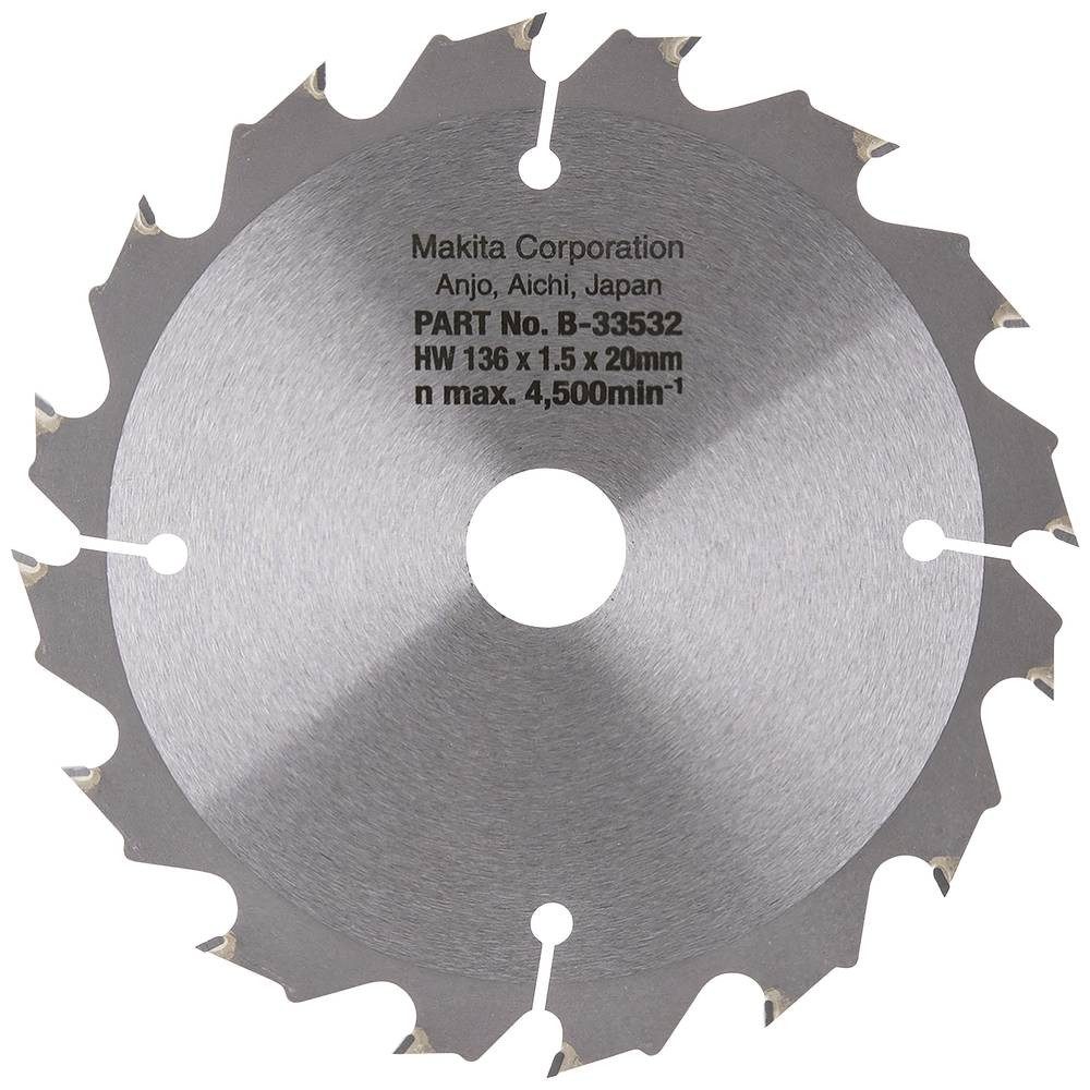 Makita Kreissägeblatt Kreissägeblatt 136x20x16Z B-33532