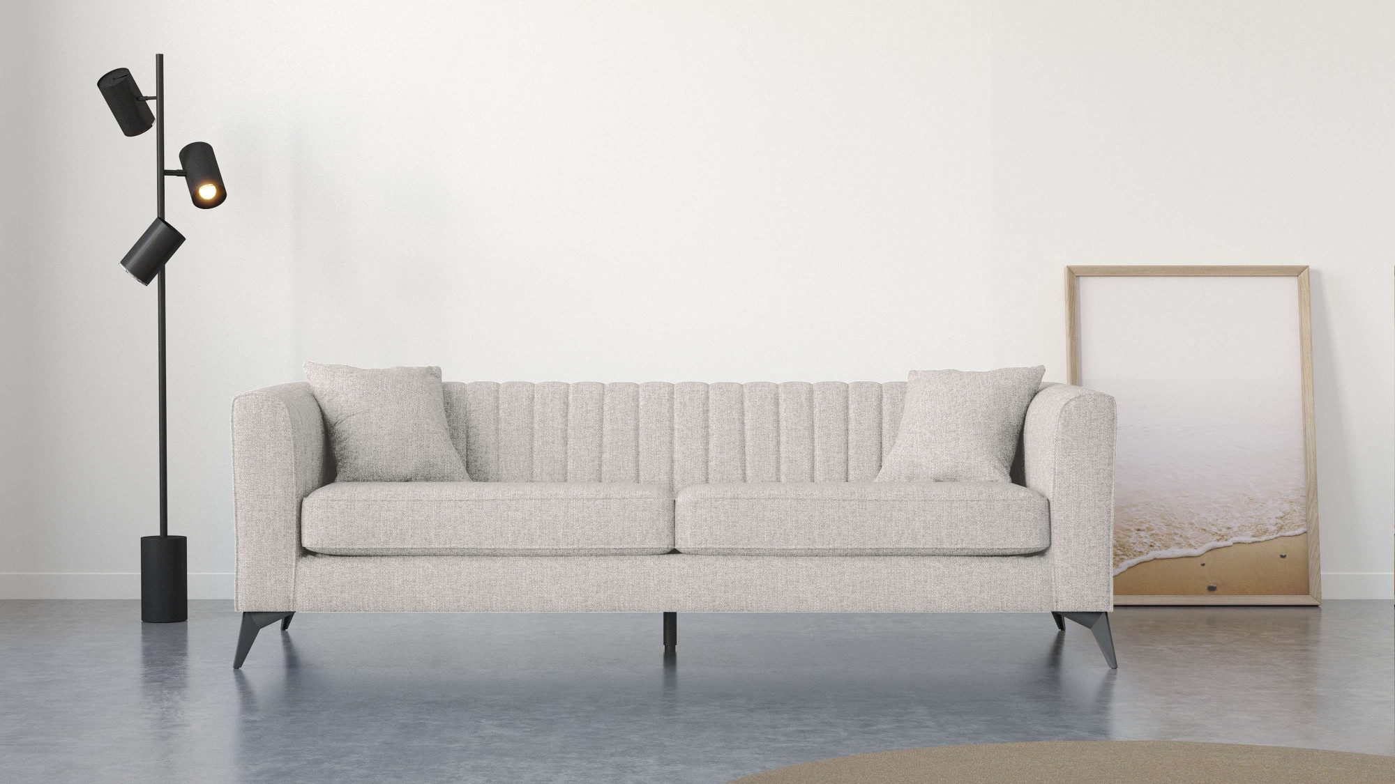 Places of Style 4-Sitzer "MATTHEW elegantes Designsofa, Maße B/T/H: 231/86/ günstig online kaufen