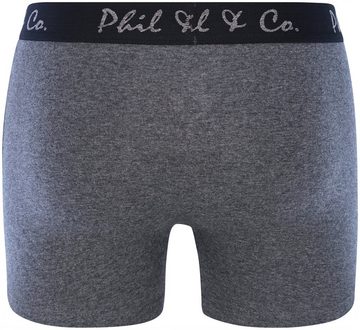 Phil & Co. Retro Pants 2-Pack Retropants 'Jersey' (Schwarz/Anthrazit)