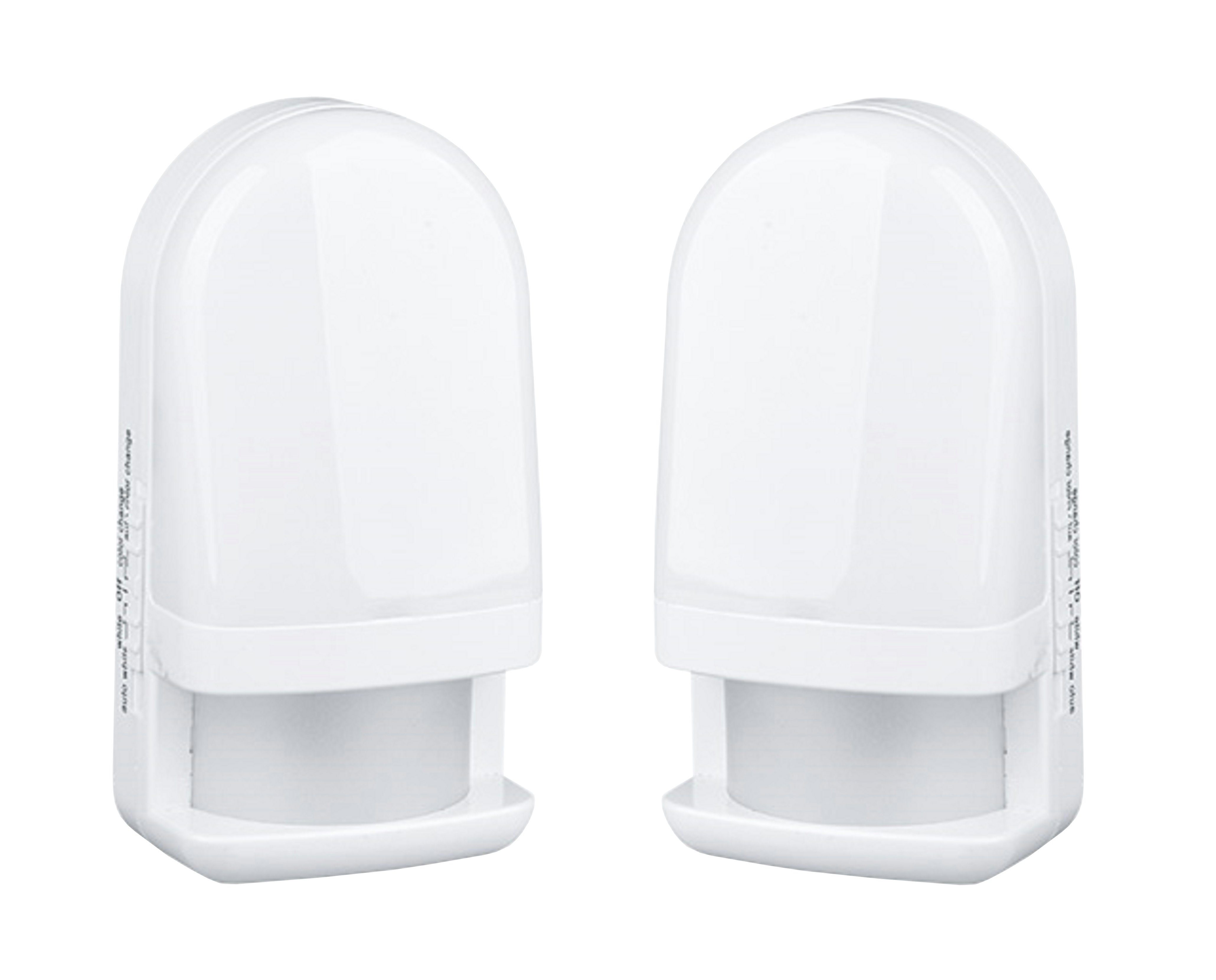 TRANGO LED Nachtlicht, Bewegungsmelder, 2er Set LED Sensor Nachtlicht 11-238 in Weiß mit Automatikfunktion direkt 230V mit Bewegungssensor, Sicherheitslicht, Steckdose Lampe, Wandlampe, Orientierungslicht Einschlafhilfe 3000K warmweiß