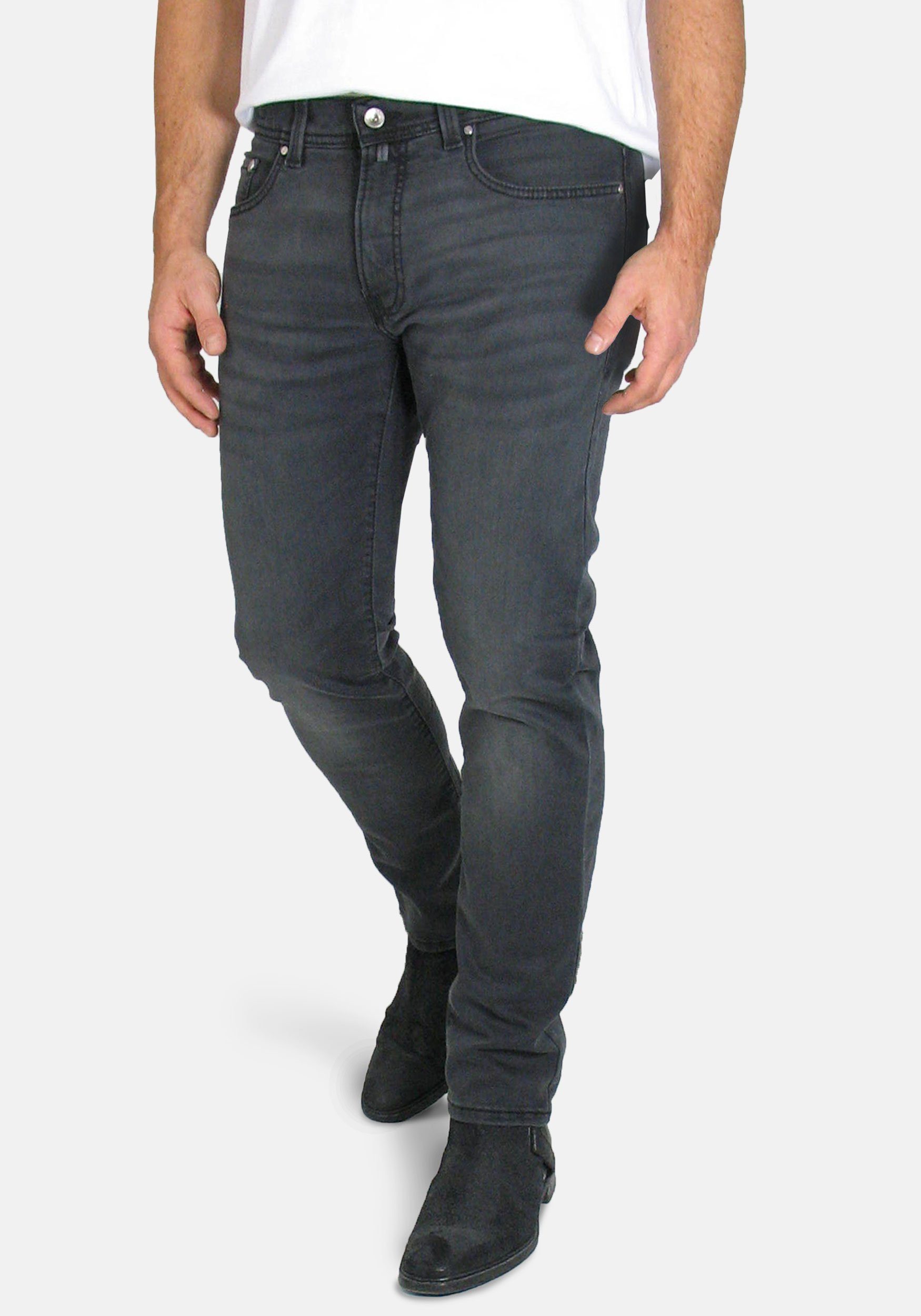 Pierre Cardin 5-Pocket-Jeans Lyon Tapered Futureflex Denim, elastisch und bequem Dark Grey Used