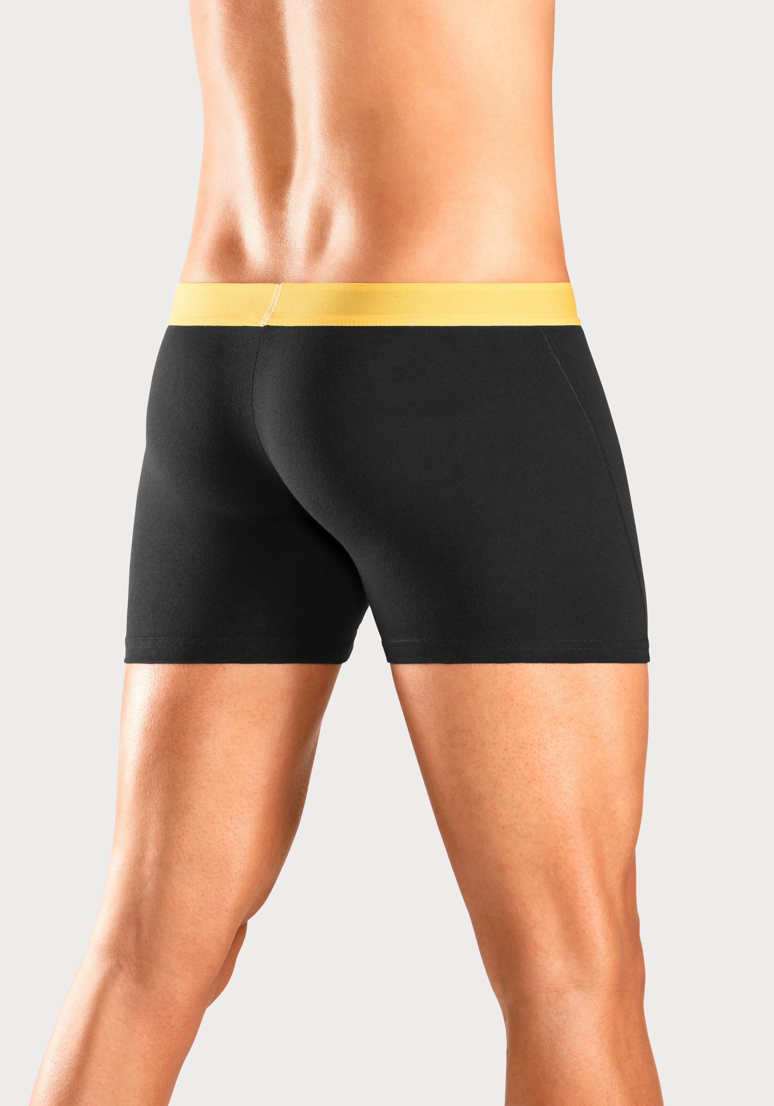 Bruno Banani Boxer Boxershorts für Herren (Packung, 4-St) mit längerem Bein und auffälligen Logobund