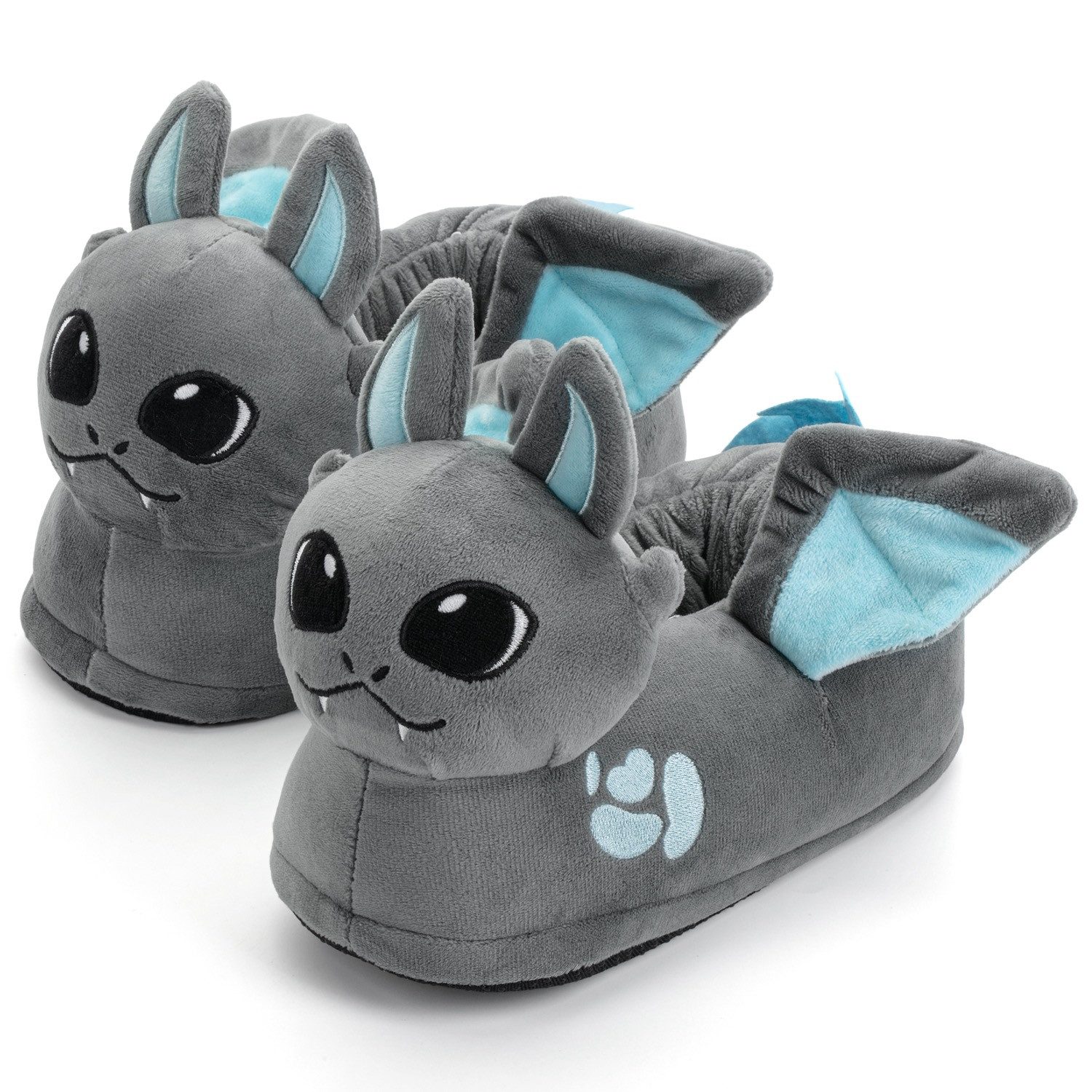 Corimori Tier Pantoffeln für Erwachsene Einheitsgröße 34-44 Plüsch Hausschuhe (Packung, Geschenk) EU Einheitsgröße 34-44, Spark der Drache, für Kinder und Erwachsene