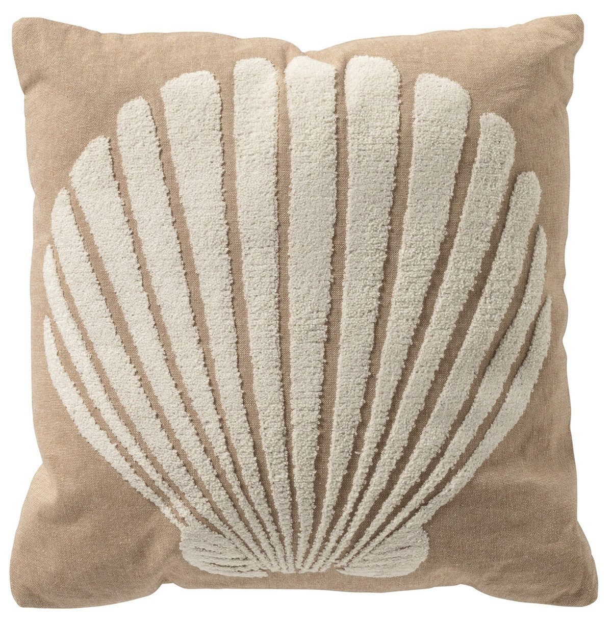 Dutch Decor Kissenhülle 'Merlijn' Irish Cream - Beige, Muschel