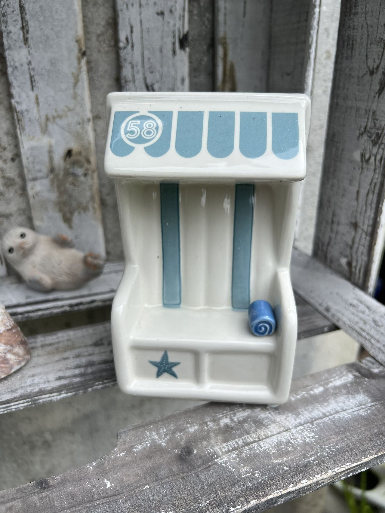 TIZIANO - DESIGN & EMOTIONS Dekoobjekt Strandkorb Cesano 16cm Höhe in 2 Farben wählbar