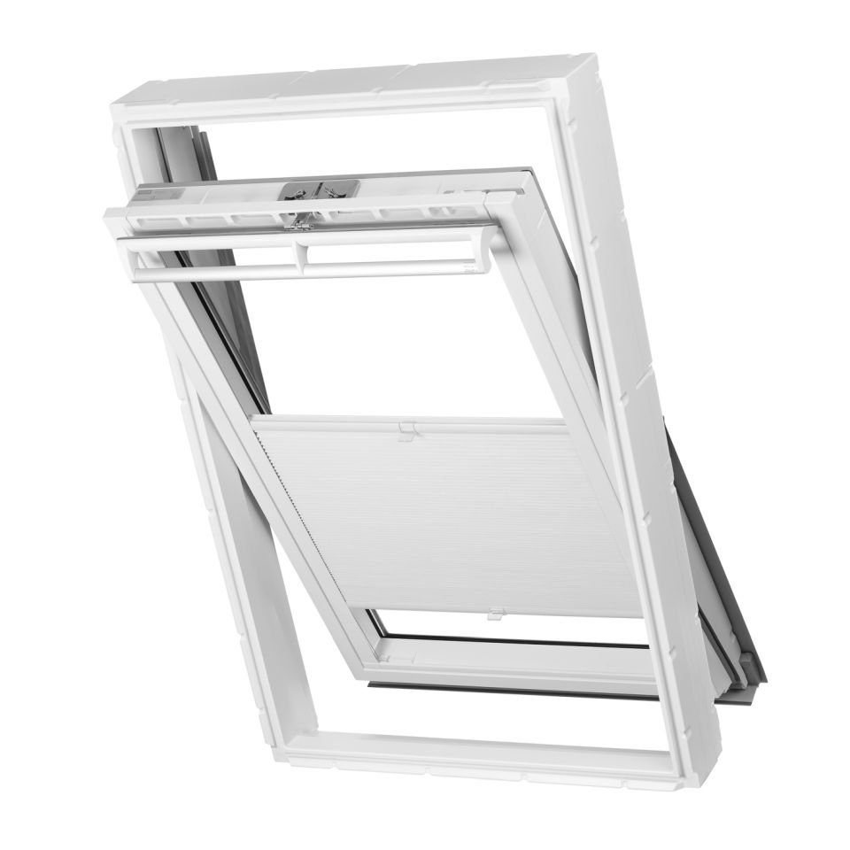 für Velux Dachfensterplissee CK02, Dachfenster Fenster Weiß ventanara passend Verdunkelung