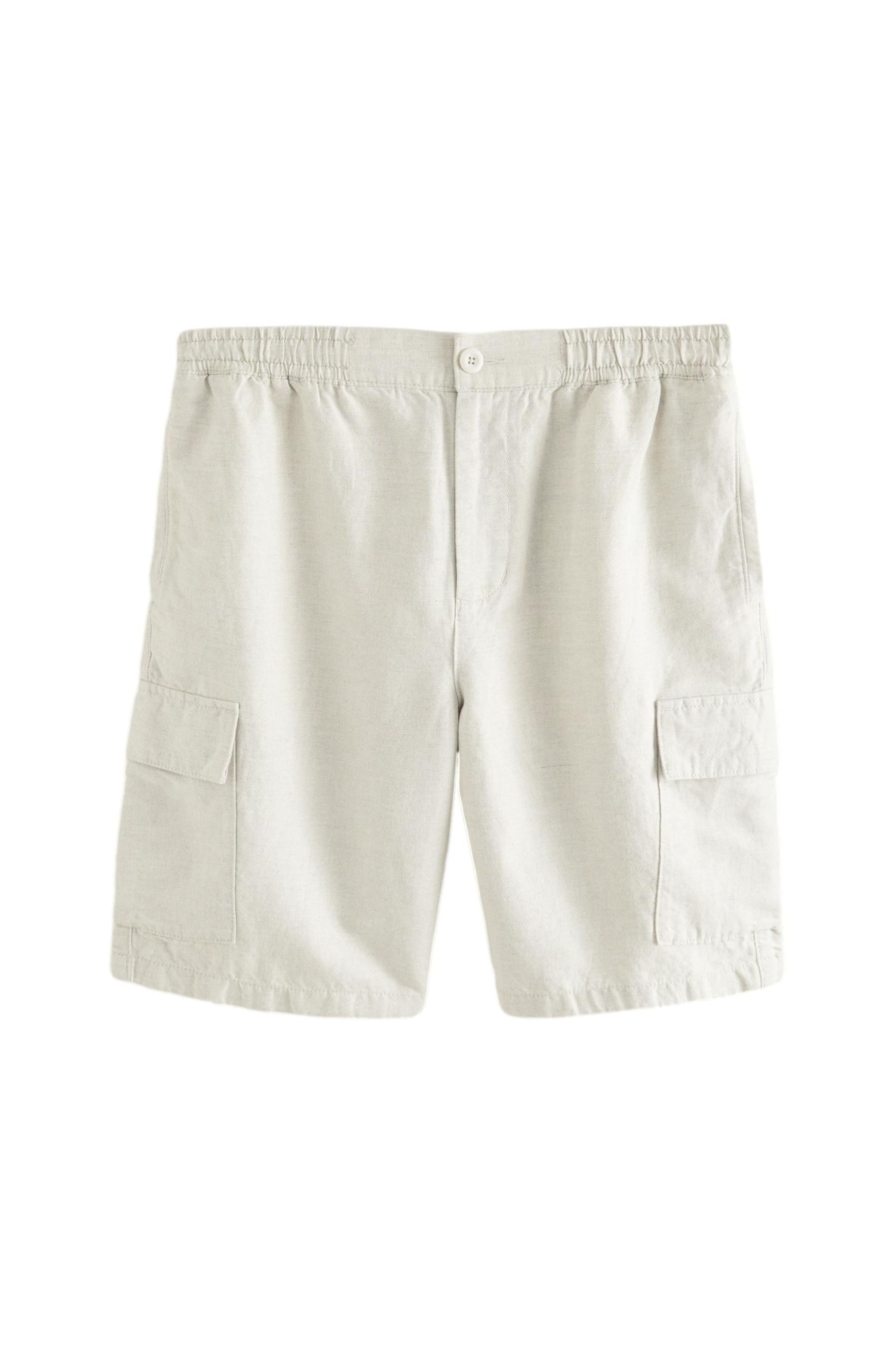 Next Cargoshorts Leichte Cargo-Shorts aus Baumwoll-Leinen-Mischung (1-tlg)