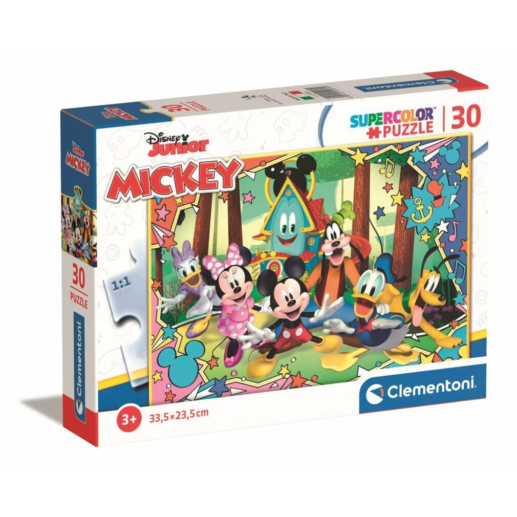 Clementoni® Puzzle Disney Mickey-Puzzle 30 Stück, Puzzleteile