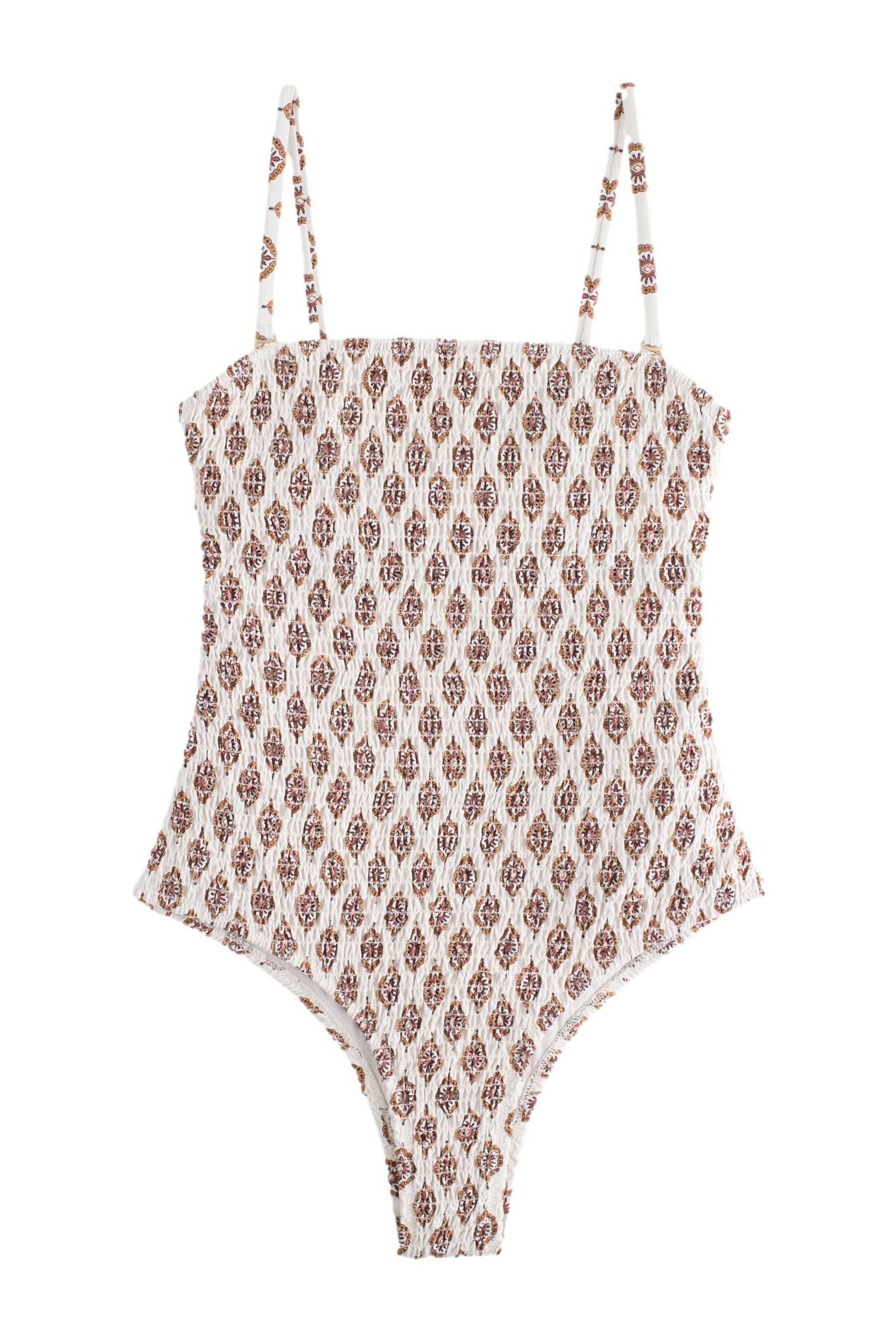 Next Badeanzug Bauchformender, gesmokter Bandeau-Badeanzug (1-St) günstig online kaufen