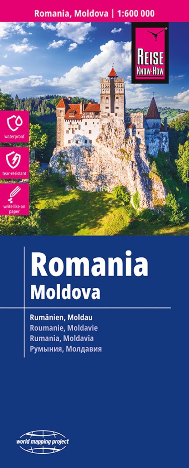 Reise Know-How Landkarte Rumänien, Moldau / Romania, Moldova (1:600.00 / diverse