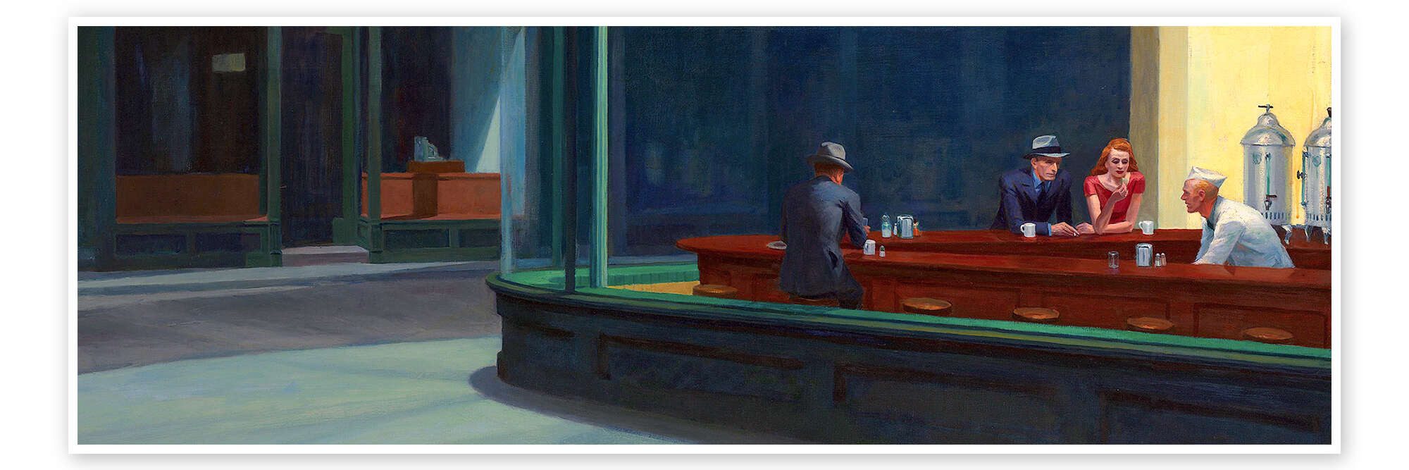 Posterlounge Wandbild Nachtschwärmer (Detail) III, Edward Hopper, erhältlich als Poster, Leinwandbild, Wandsticker oder Acrylglasbild