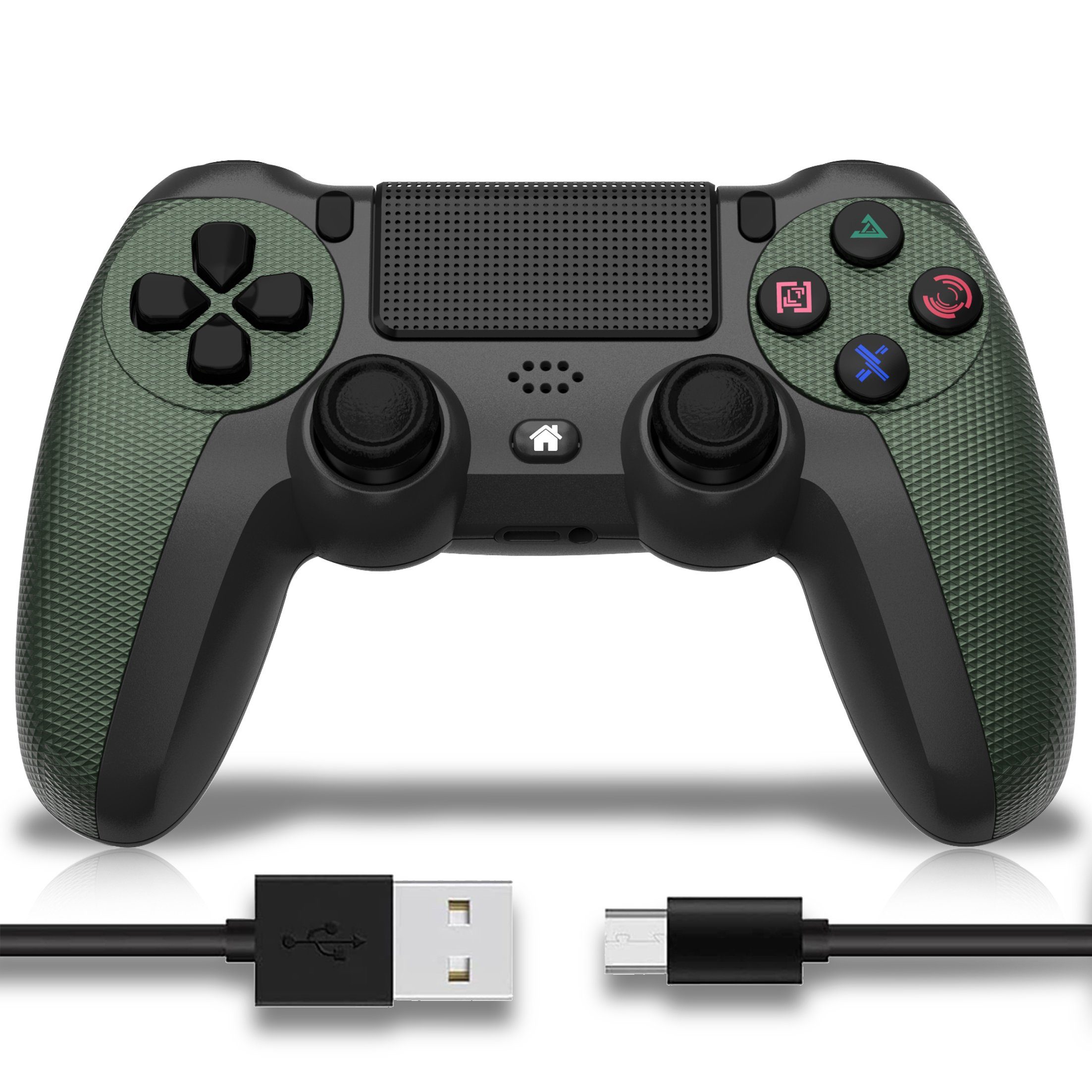 Tadow Gamepad, Game Controller, Wireless, für PS4, Bluetooth, Grün PlayStation  4-Controller