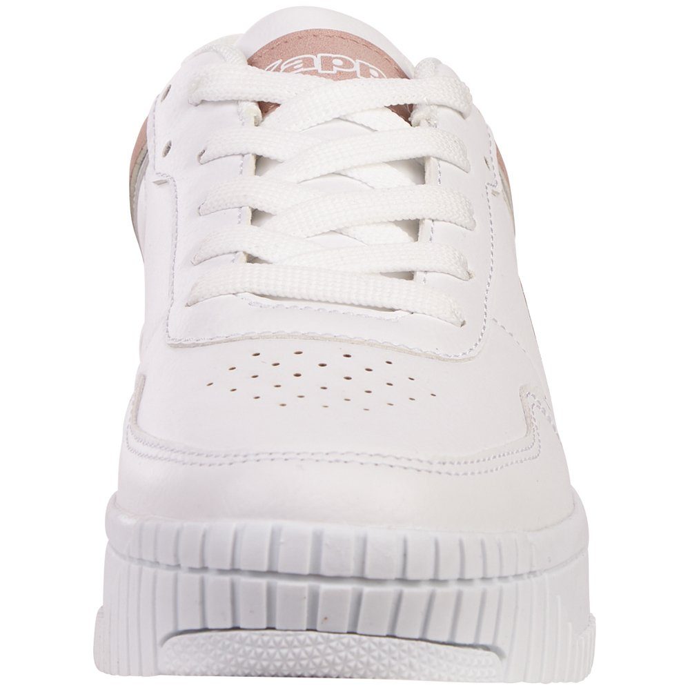 - white-rosé Kappa Glanzdetails modischen Sneaker mit