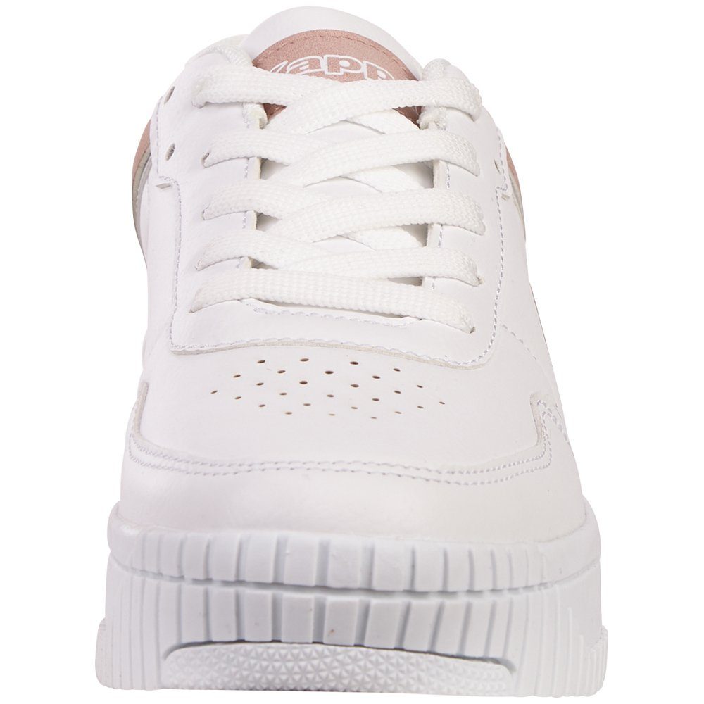 Kappa Sneaker - mit modischen Glanzdetails white-rosé