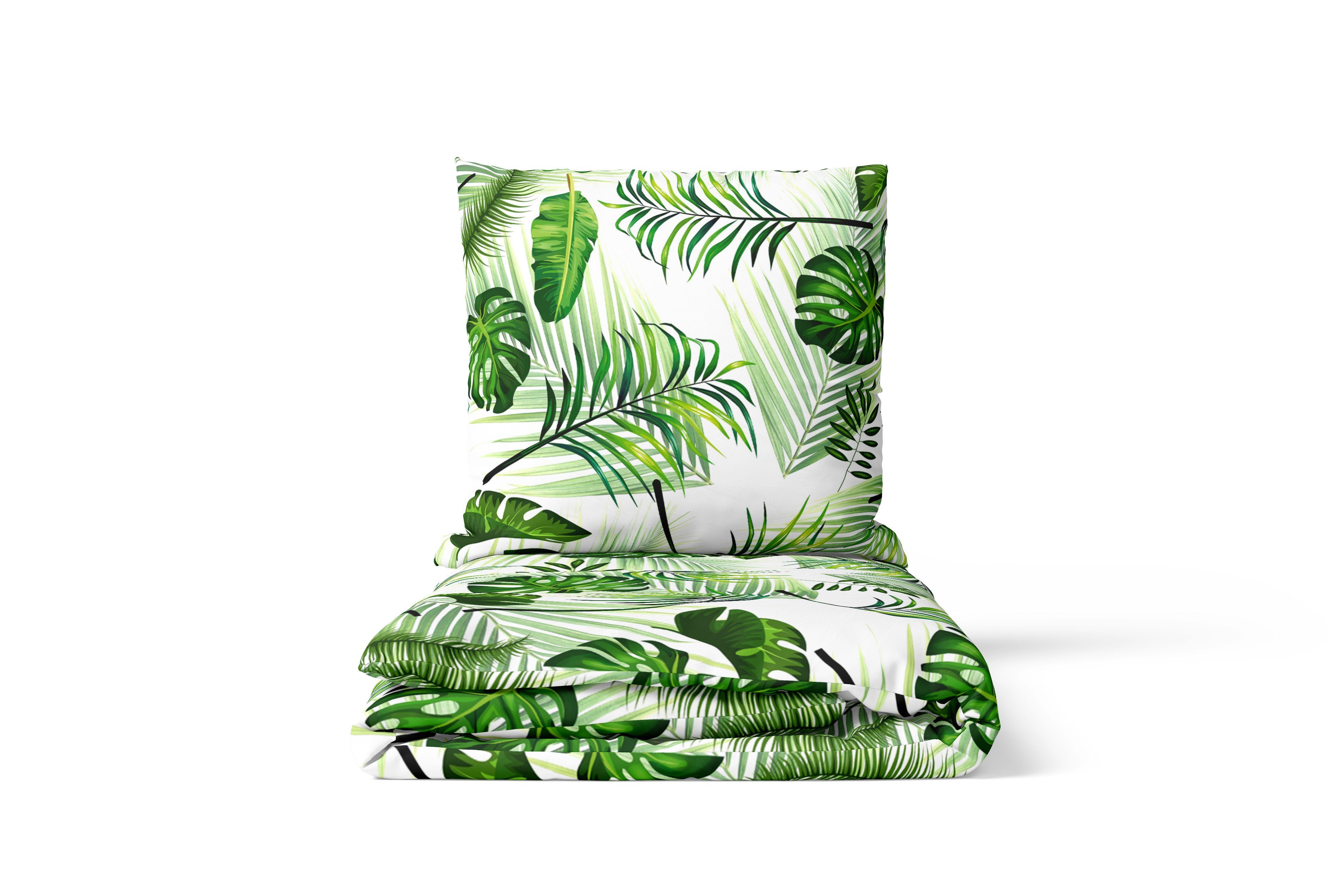 Bettwäsche Design Bettwäsche 2tlg 135x200cm - 155x220 cm Premium mit YKK Reißverschluss mehrteiliger Bettbezug Betttuch Muster hautsymathisch kuschelig atmungsaktiv