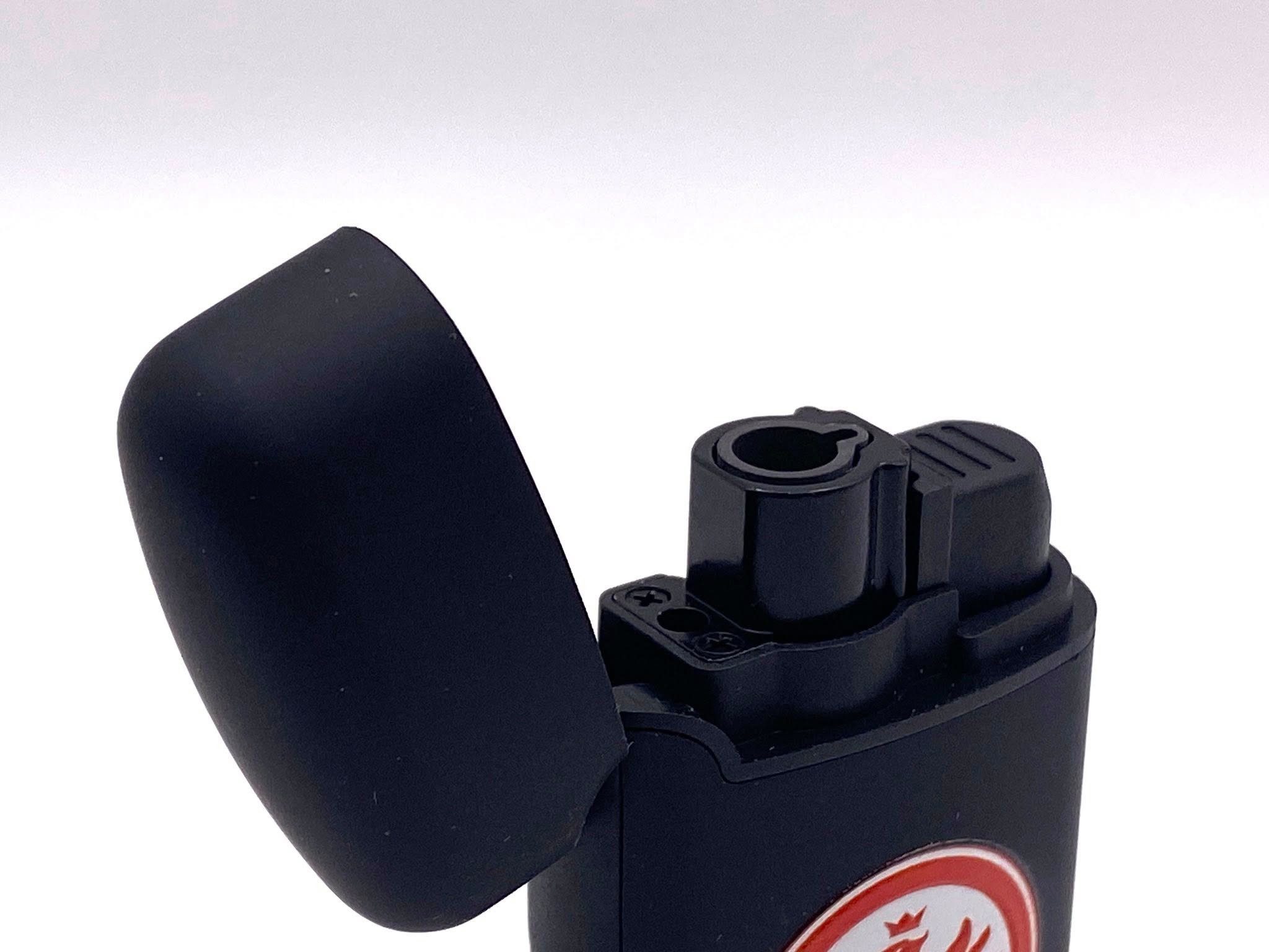 Eintracht Frankfurt Feuerzeug Easy Torch Jet Sturmfeuerzeug schwarz mit Logo, Fussball Lizenzprodukt Fanartikel Eintracht Frankfurt