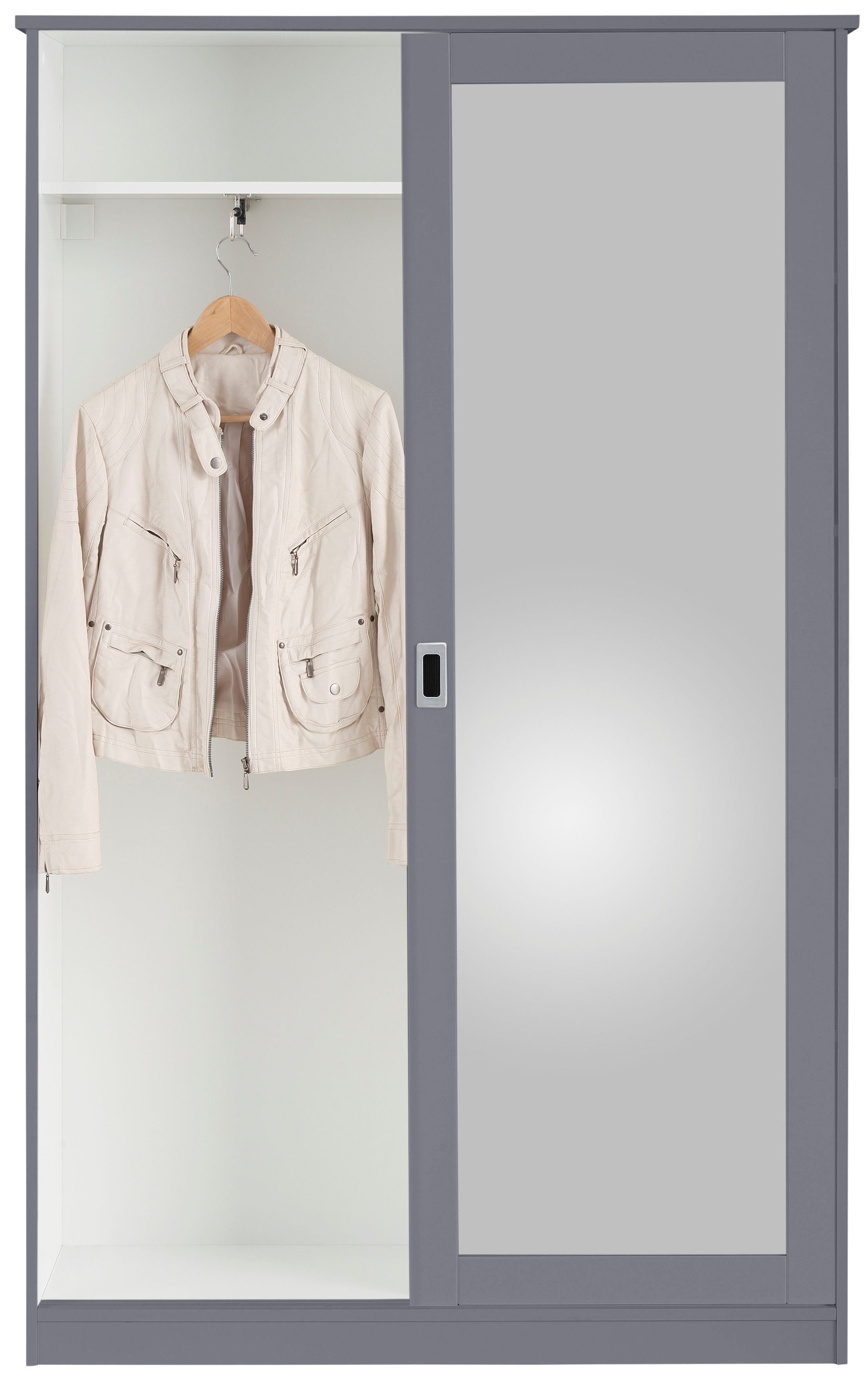 Paneel grau (3-St), aus (3-St) Garderoben-Set Home bestehend Schuhkommode, affaire und Nekso, Garderobenschrank
