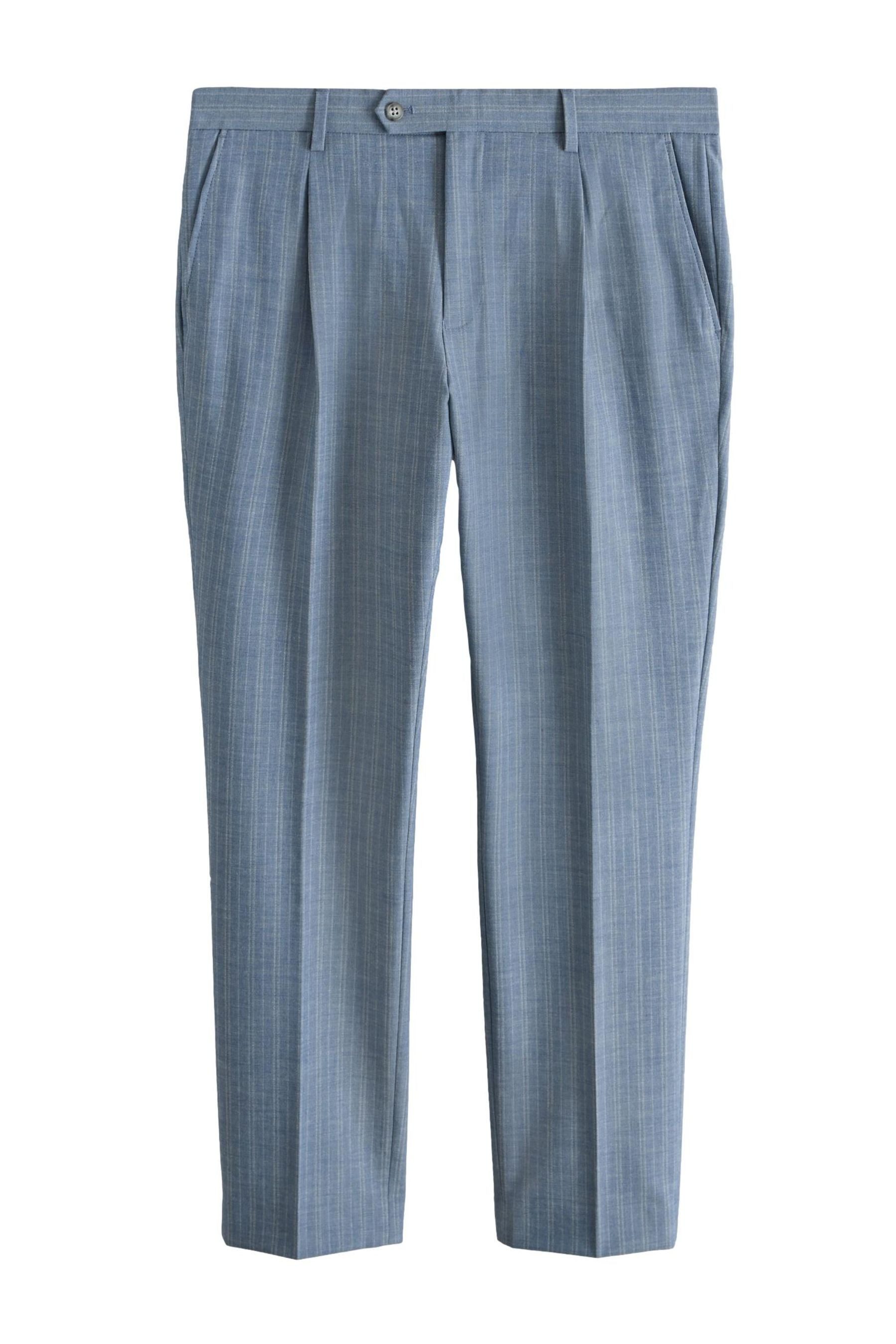 Anzughose Slim Fit Anzughose mit Streifen