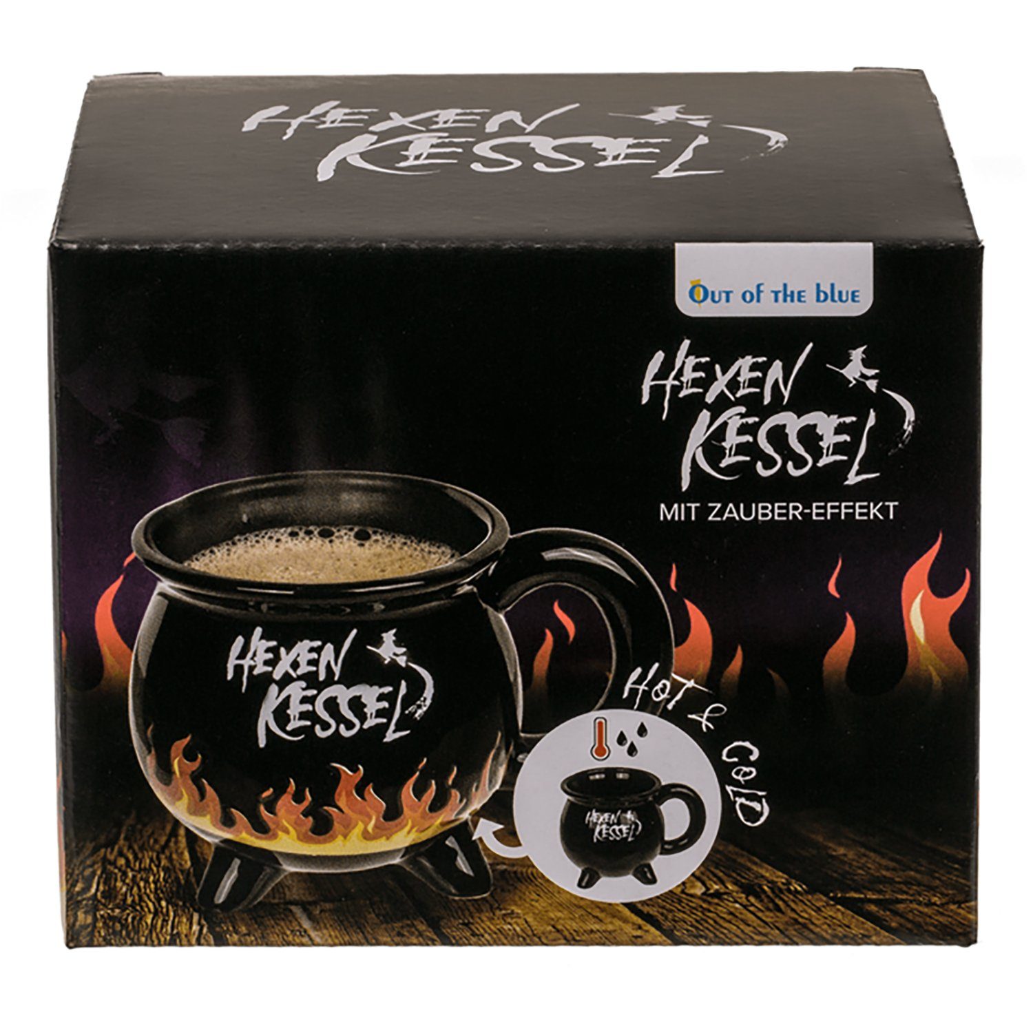 Becher Teetasse Zauber und Tasse Keramik Geschirr-Set Kaffeebecher Deko Keramik (1-tlg), Hexenk Effekt ml 400 Haus