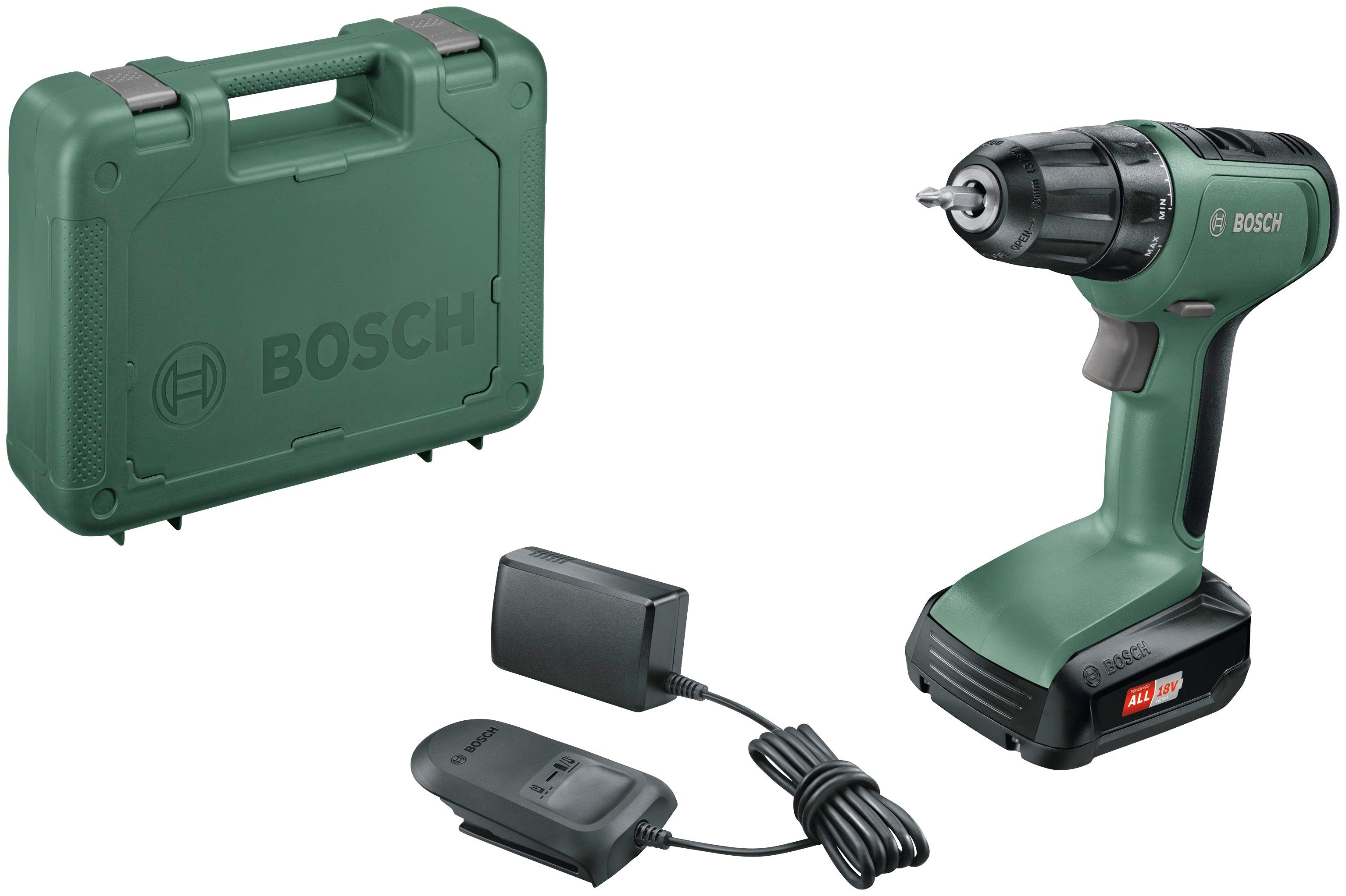Bosch Home & Garden Akku-Bohrschrauber UniversalDrill 18, (Set), inklusive Akku und Ladegerät