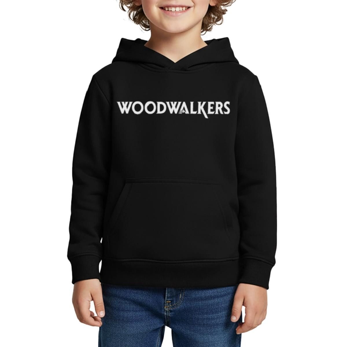 Hoodie Woodwalkers Film Logo Schriftzug Kinder Premium Hoodie