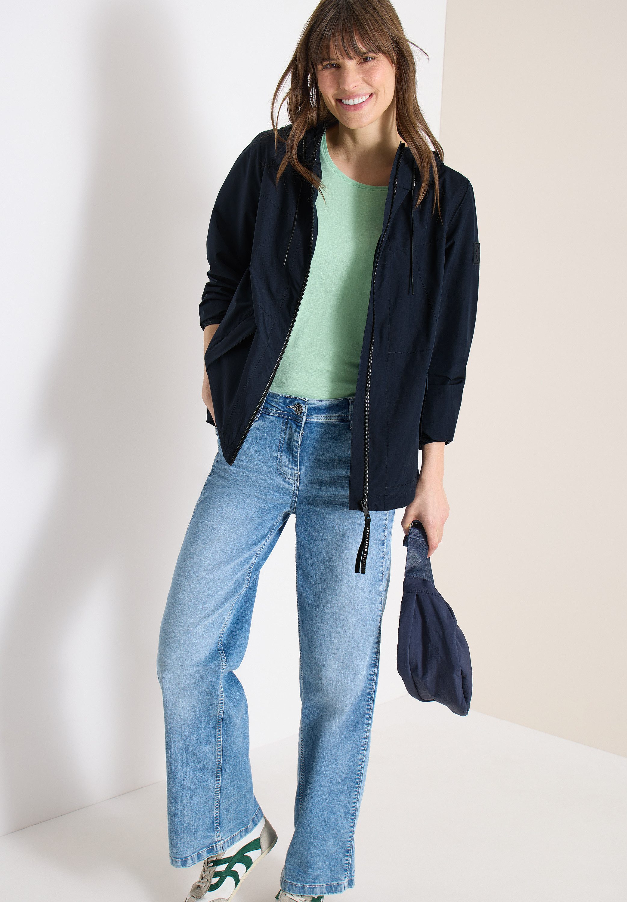 CECIL Regen- und Matschjacke mit Tunnelzugsaum