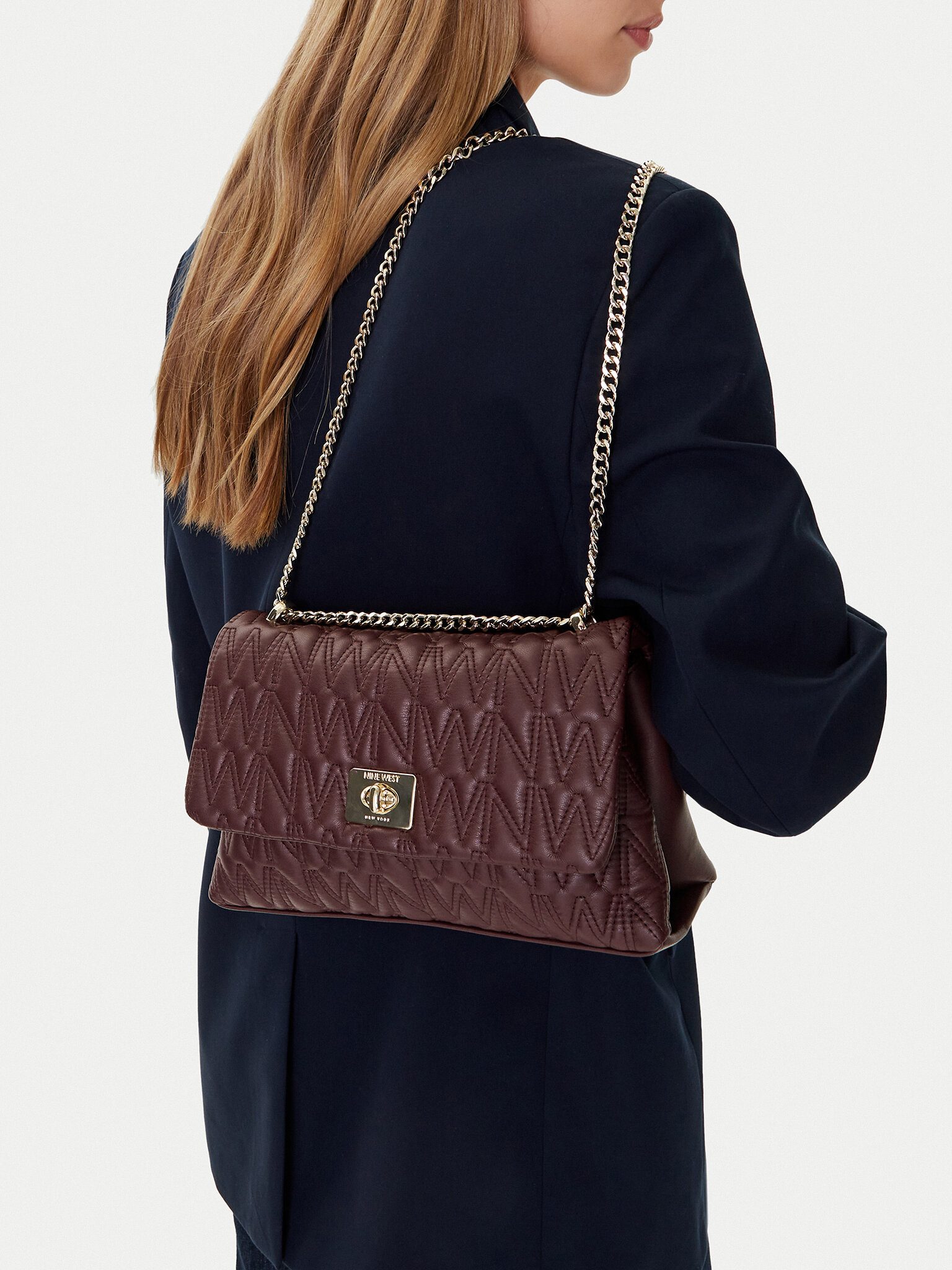 Nine West Handtasche Nine West Damenhandtasche Burgundy CEO - MILA-S23788-4