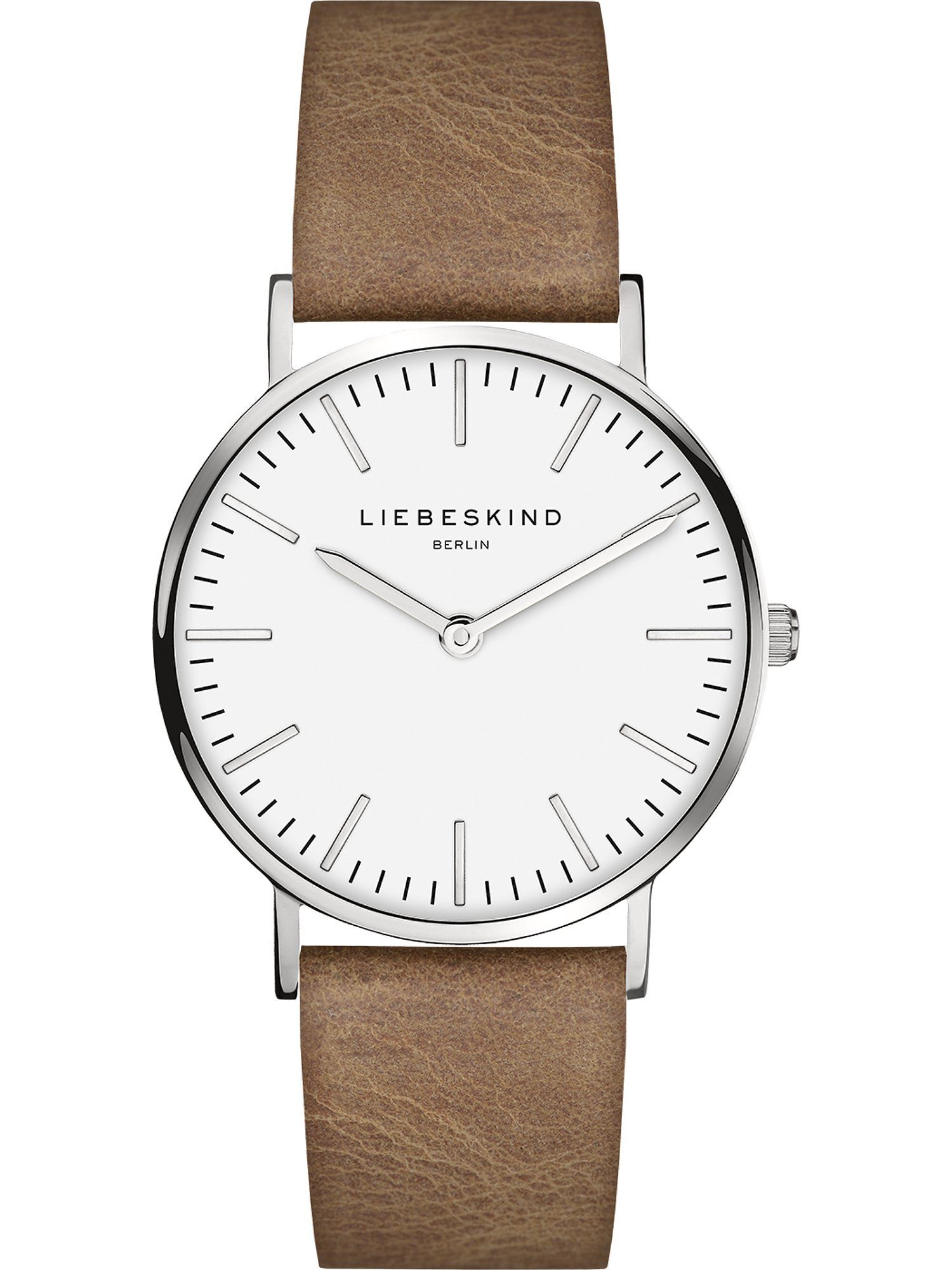 Liebeskind Berlin Quarz braun, Analog Damen-Uhren taupe Quarzuhr Liebeskind