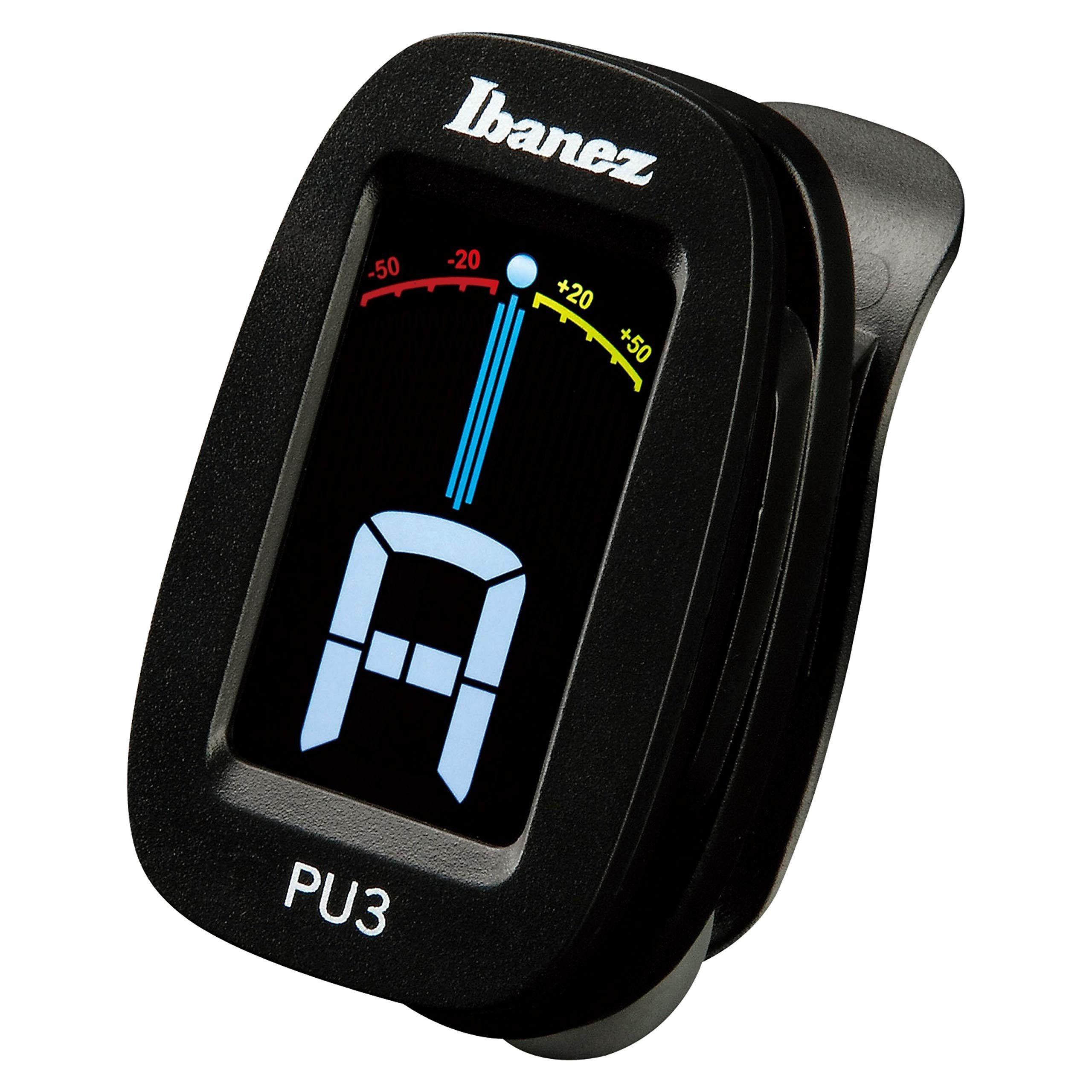 Ibanez Stimmgerät, PU3-BK Chromatic Clip Tuner - Stimmgerät für Gitarren