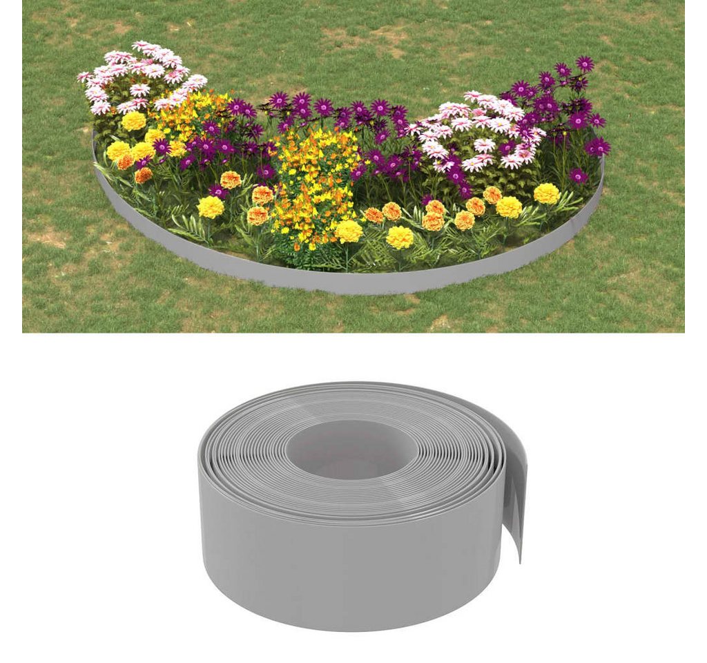 Thumbnail - vidaXL Rasenkante, Beeteinfassung 4 Stk. Grau 10 m 20 cm Polyethylen