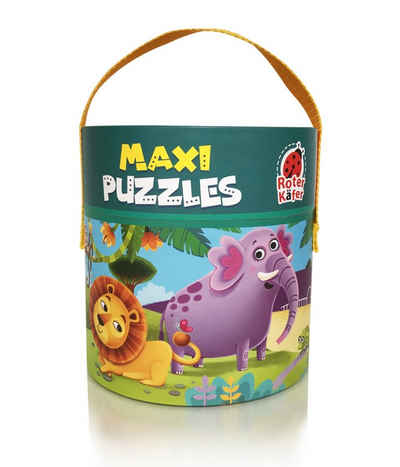 Käfer Puzzle Maxi puzzles in tube 2in1 " Zoo" RK1080-02, 49 Puzzleteile
