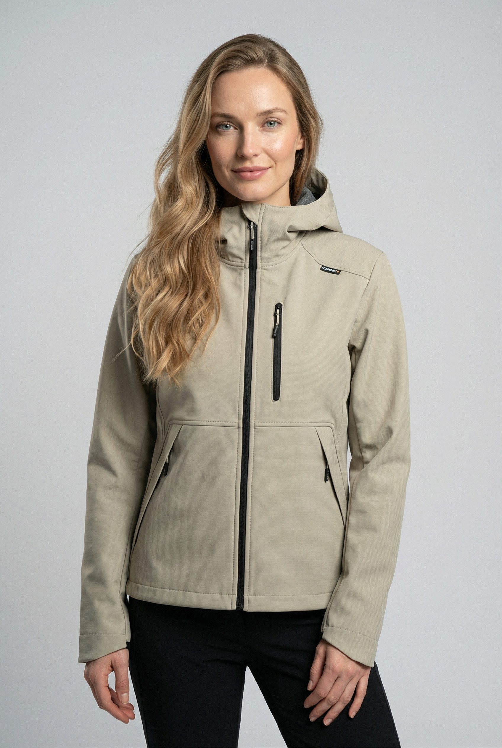 Icepeak Softshelljacke BURNET (1-St) für vielseitige Outdoor-Aktivitäten, wasserabweisend, atmungsaktiv