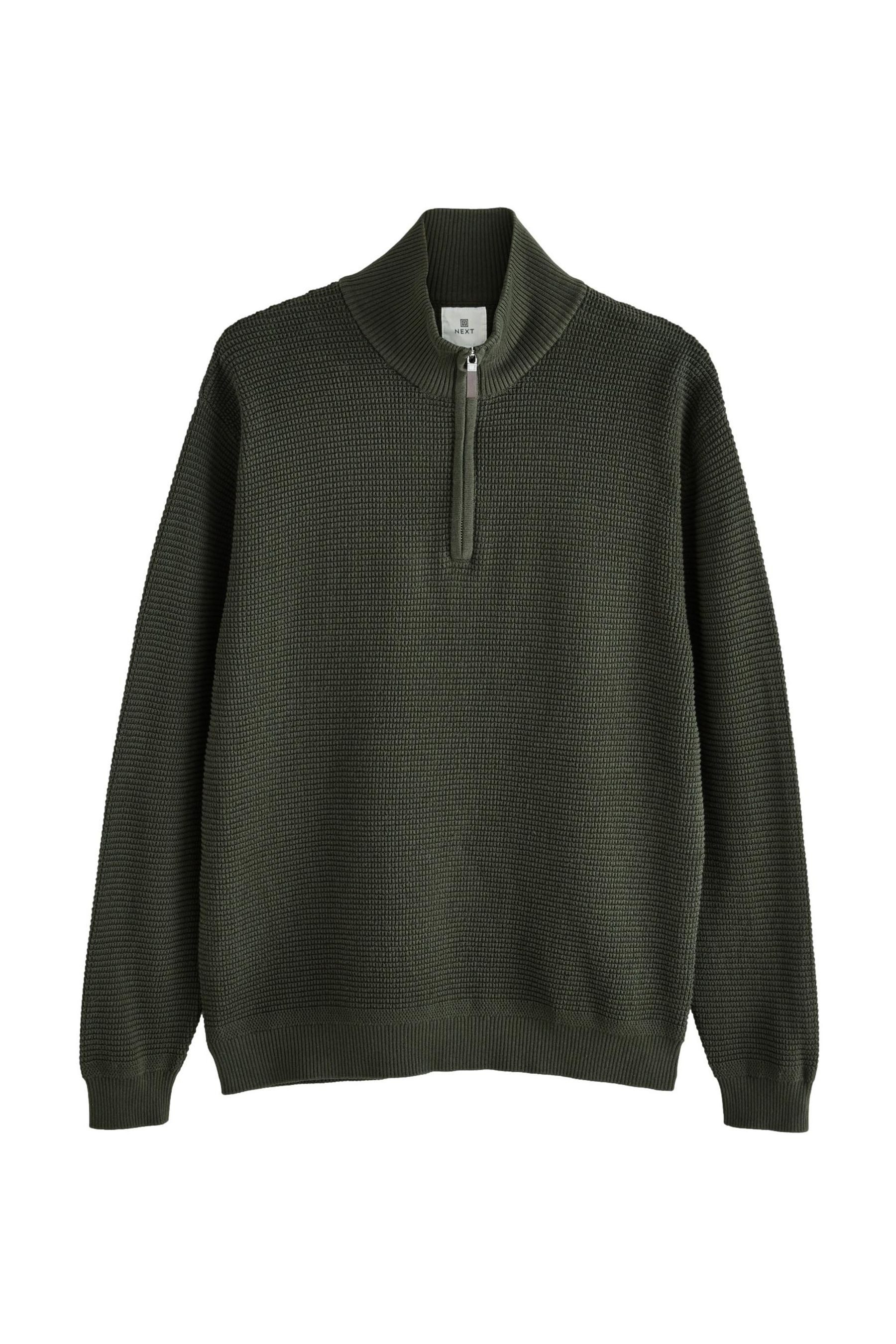Strickpullover Regular Fit Premium Troyer mit Struktur