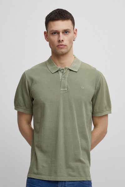 Blend Poloshirt Polo Shirt Übergrößen Kurzarm Hemd aus Baumwolle 5153 in Grün