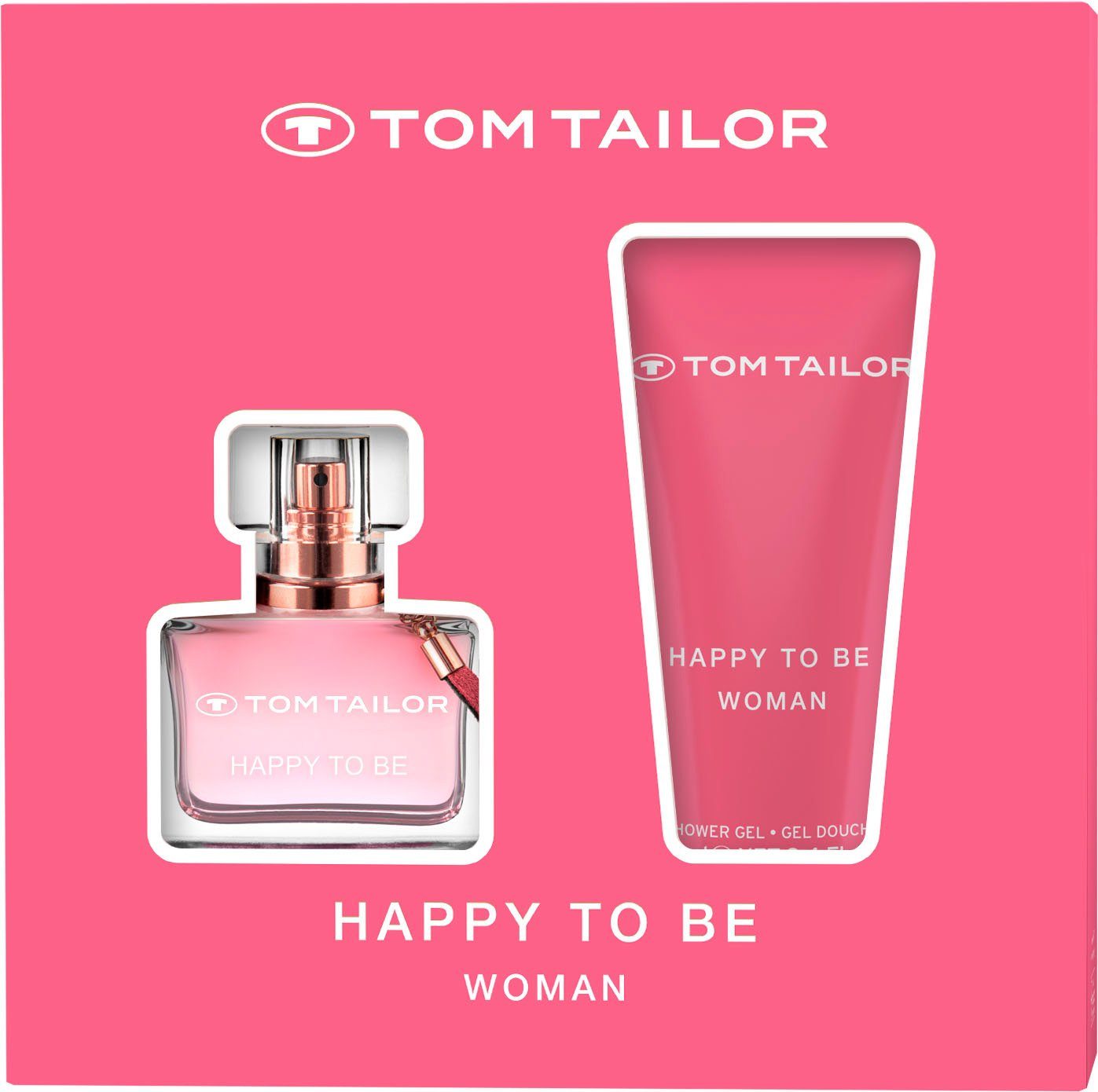 EdT, Parfum Parfum, to 2-tlg., Showergel, TOM TAILOR be, her Eau Geschenkset Happy for de