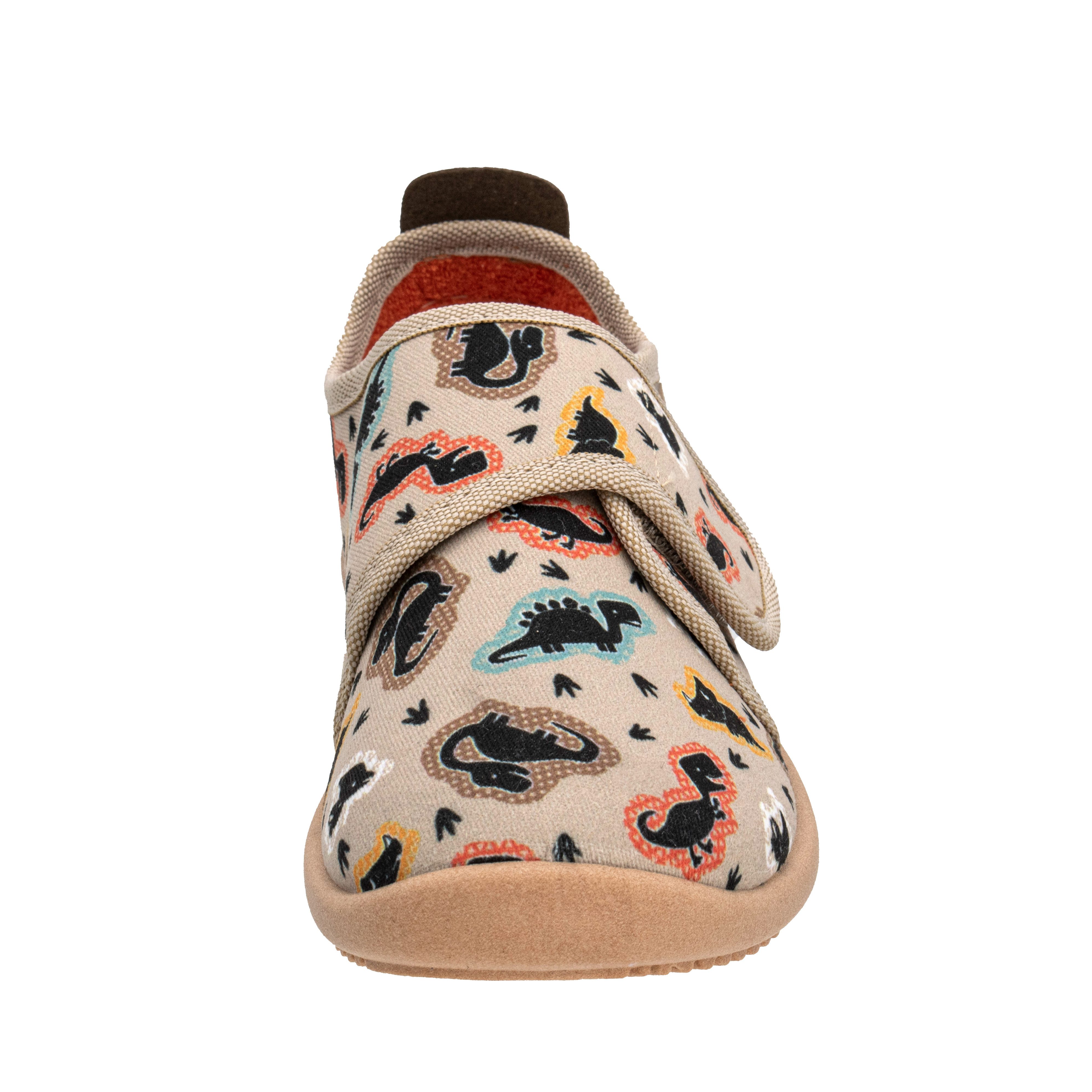 Fischer-Markenschuh Softer Hausschuh für Kinder, aus Baumwolle, mit Frotteefutter, Klettverschluss – Bild 4 von 5