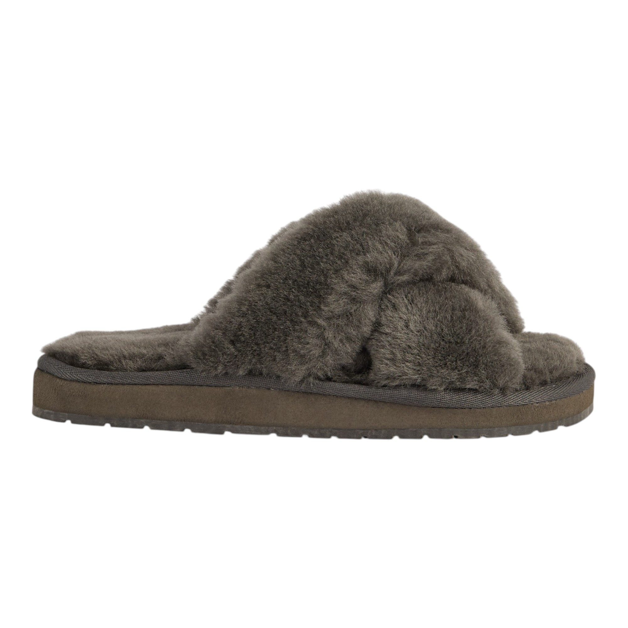 Emu Australia Kendall Comfort (Schafwolle) charcoalgrau Damen Hausschuh