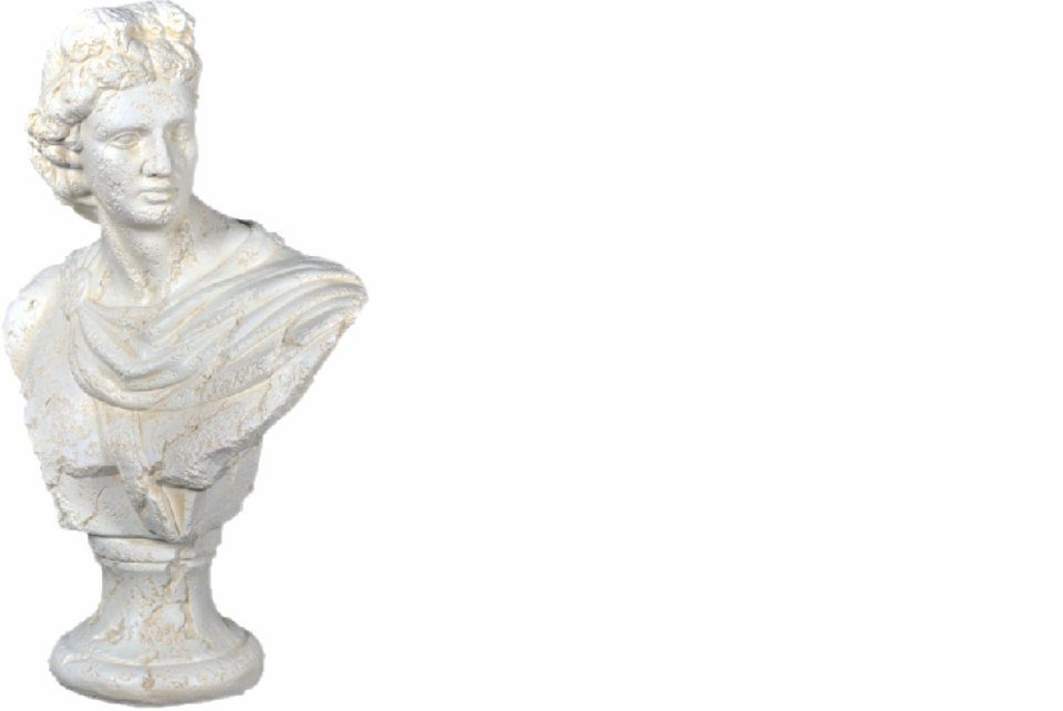 JVmoebel Skulptur Design Apollo Büste Statue Skulpturen Figuren Decoration 51cm