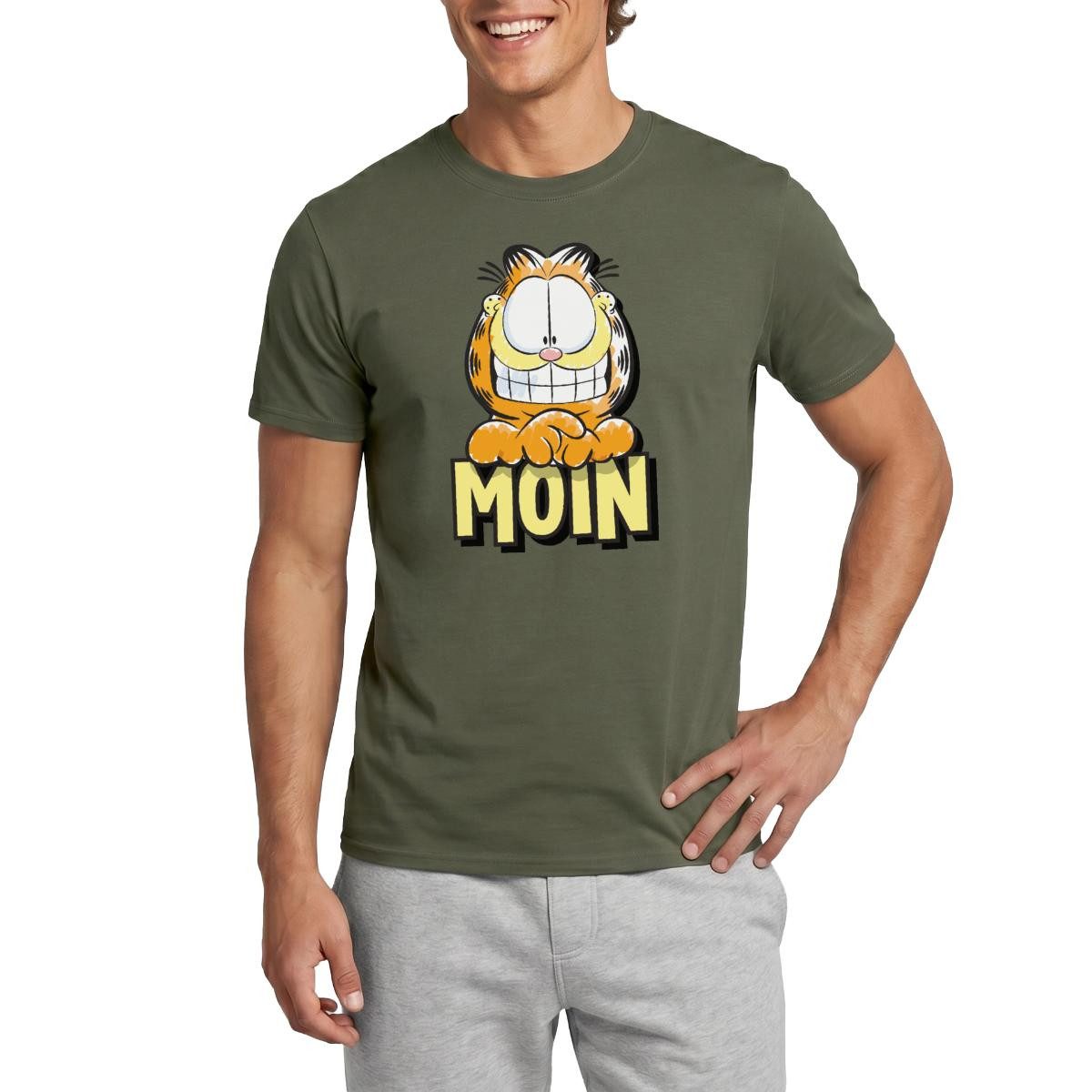 T-Shirt Garfield Moin Nordsee Ostsee Geschenk Männer T-Shirt