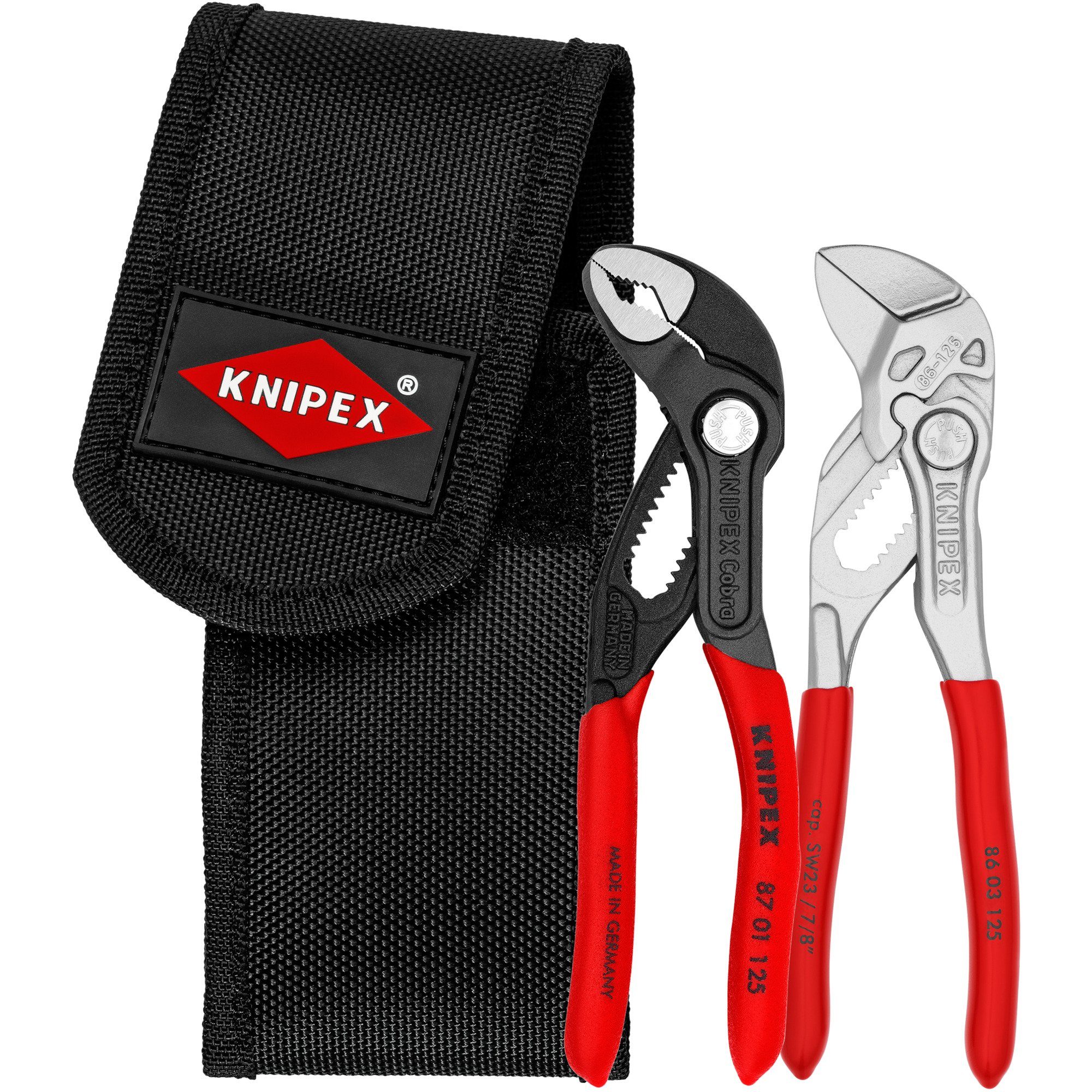 Knipex Zangenset KNIPEX Mini-Zangenset, in Werkzeug-Gürteltasche