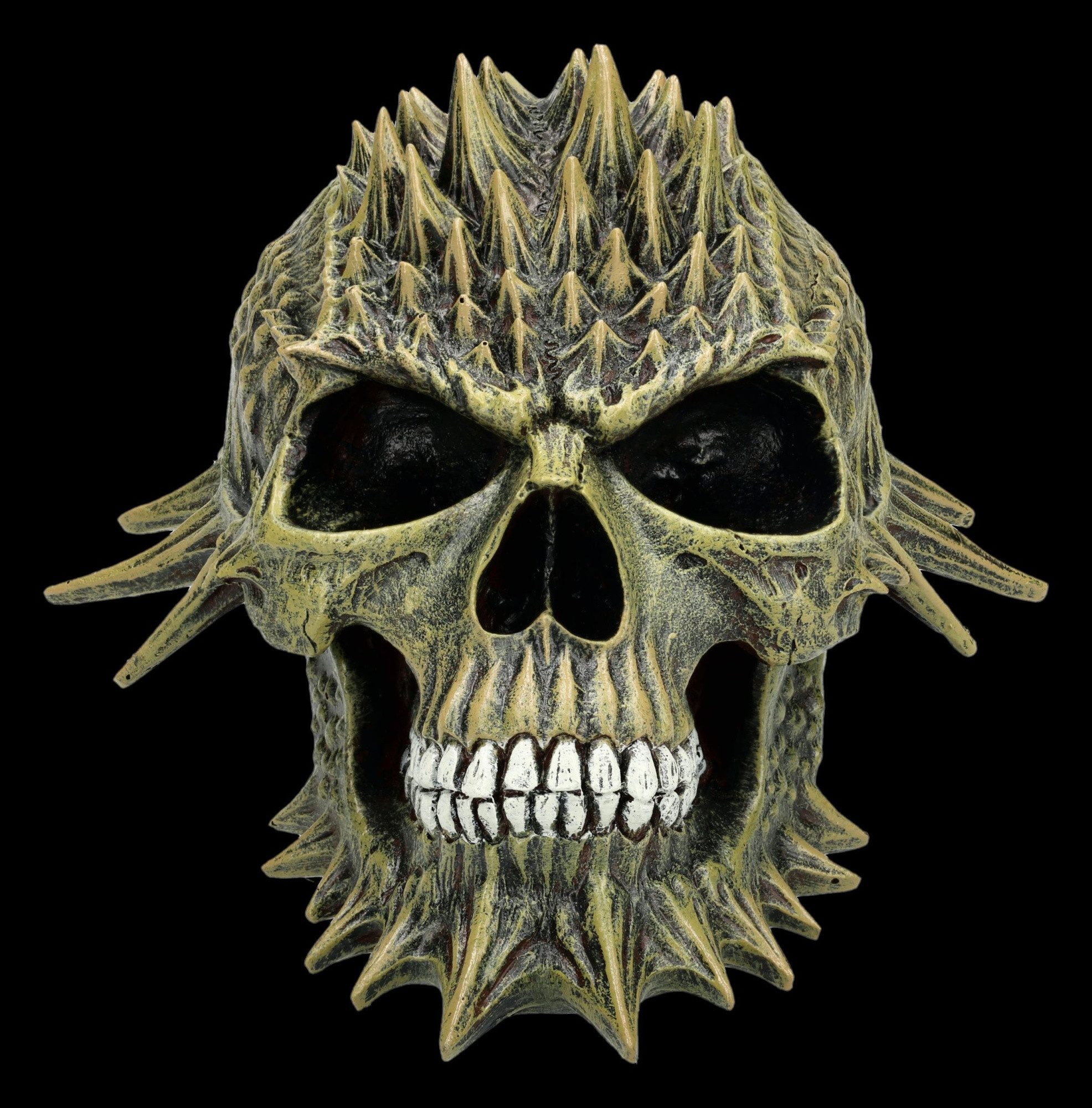 Figuren Shop GmbH Dekofigur Totenschädel Statue Venomspire Skull Gothic Deko Fantasy Schädel