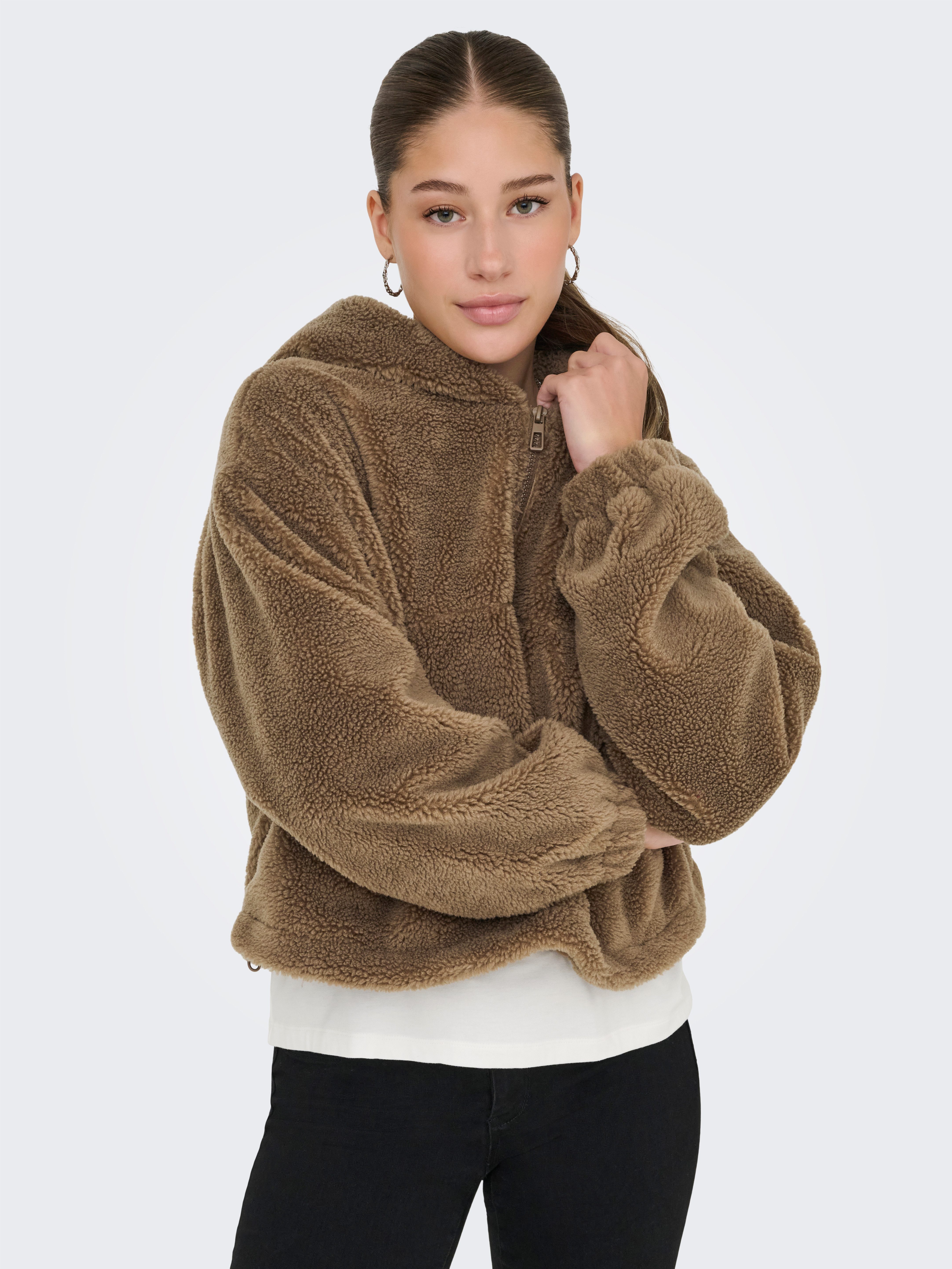 ONLY Fleecejacke ONLSIENA TEDDY ANORAK LIFE günstig online kaufen