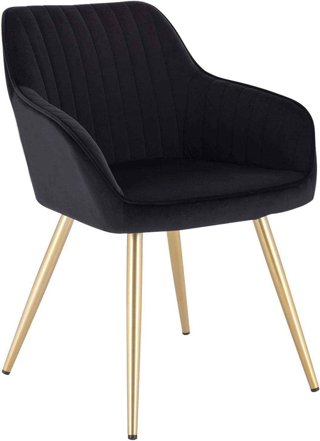 EUGAD Polsterstuhl (1 St), Metallbeine und Samtbezug, bis 120 kg belastbar günstig online kaufen