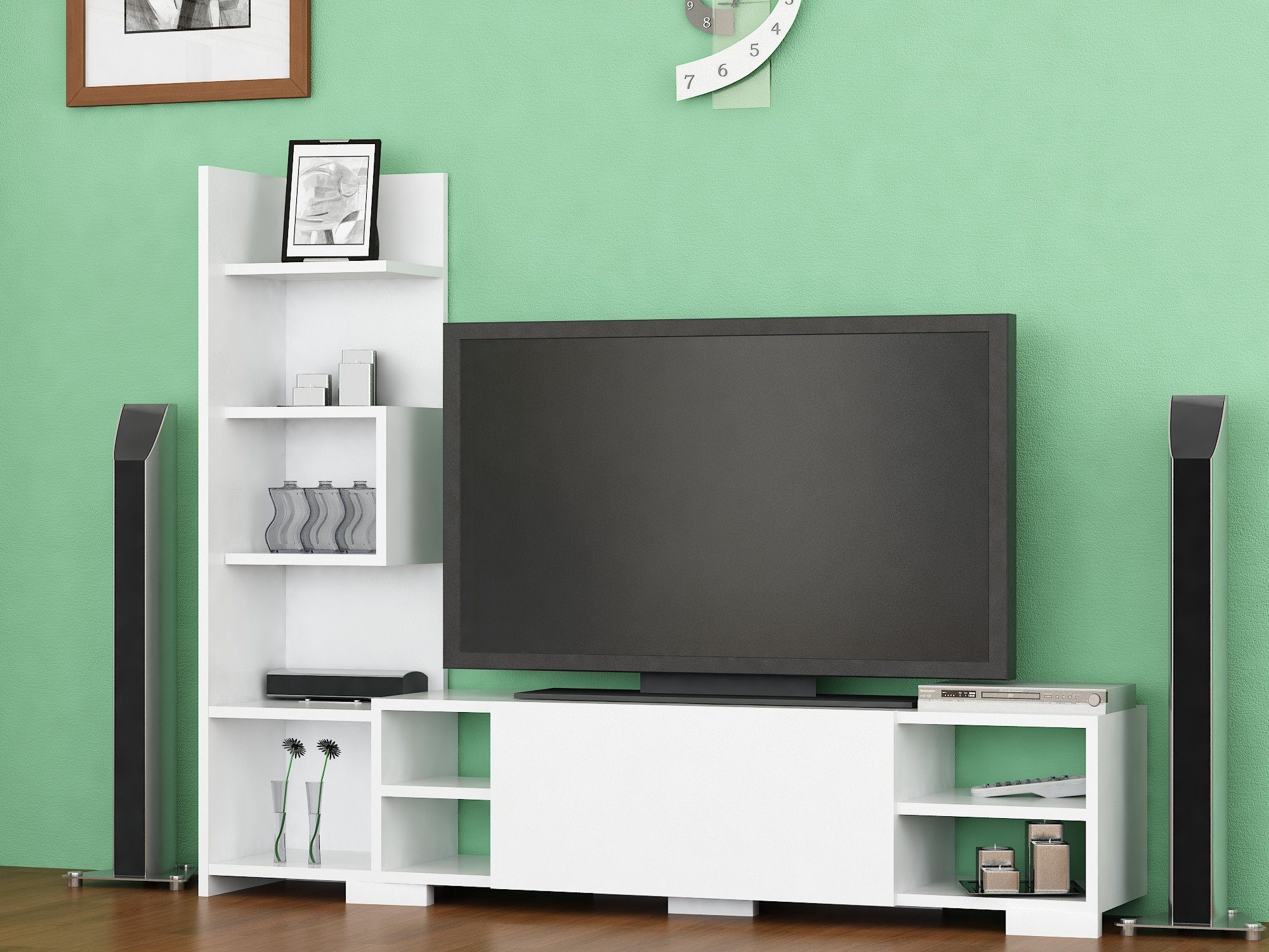 Skye Decor TV-Schrank Schränke, 120x160x29,5 cm, 100% Melaminbeschichtete Partikelplatte