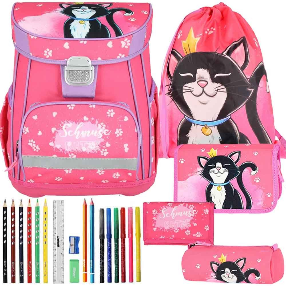 Spirit Schulranzen Set Vision 11-teilig 2025 Mädchen pink Cat Queen