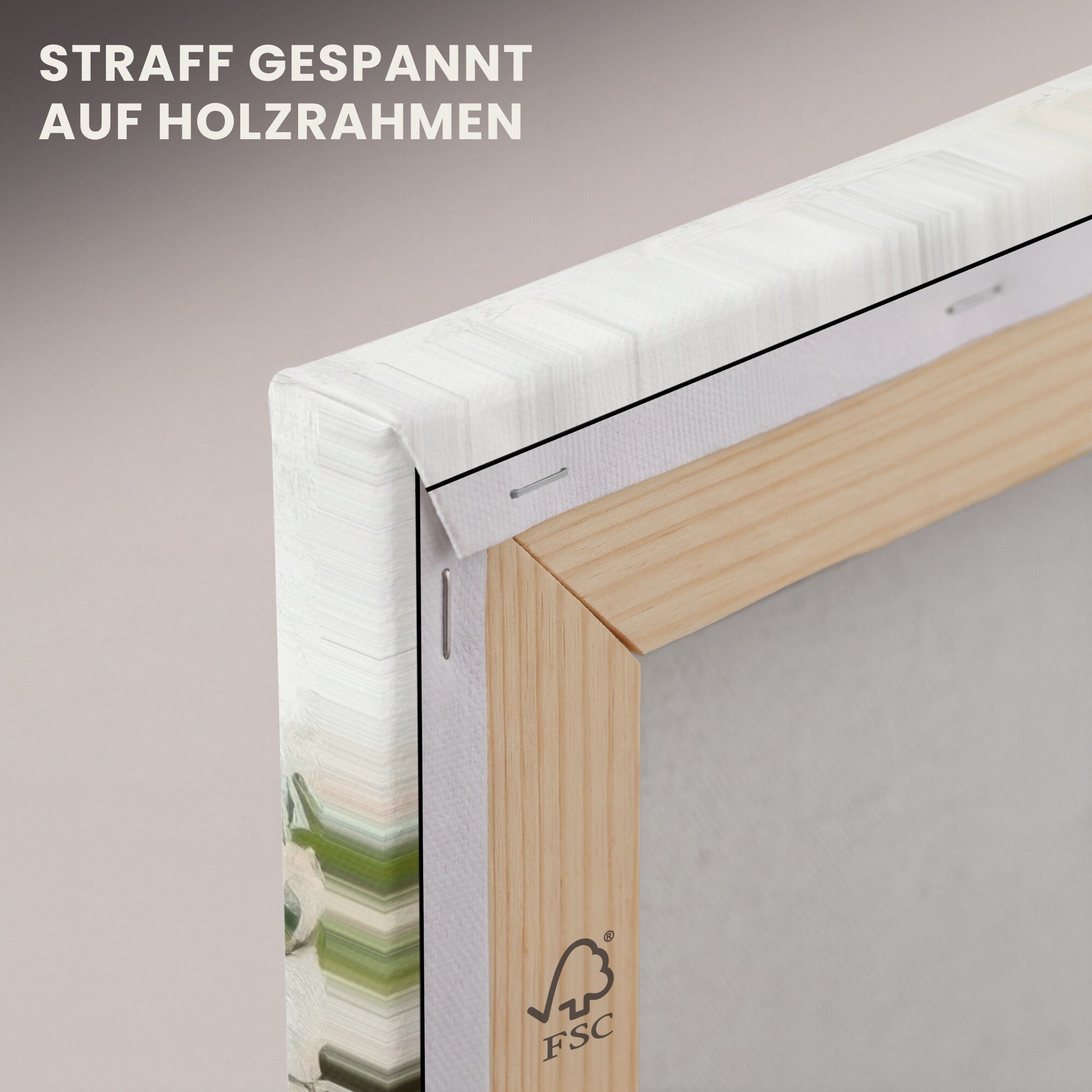 OneMillionCanvasses® Leinwandbild Obst - Kräuter - Ländlich, Fotodruck (1 St), Wandbild, Deko Schlafzimmer Wohnzimmer Flur 20x20 cm – Bild 5 von 5