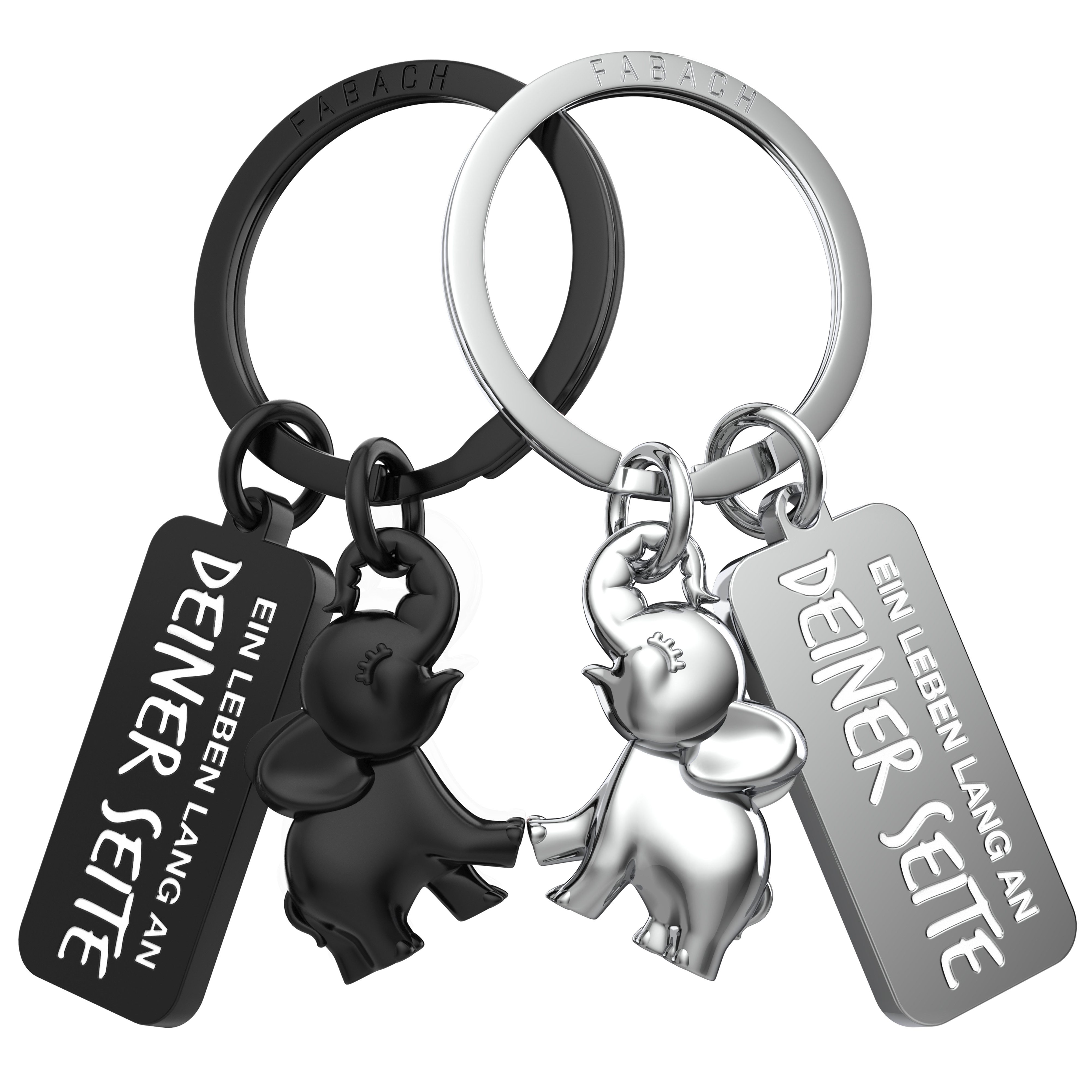FABACH Schlüsselanhänger Set Partneranhänger Jumbo - Elefant Schlüsselanhän günstig online kaufen